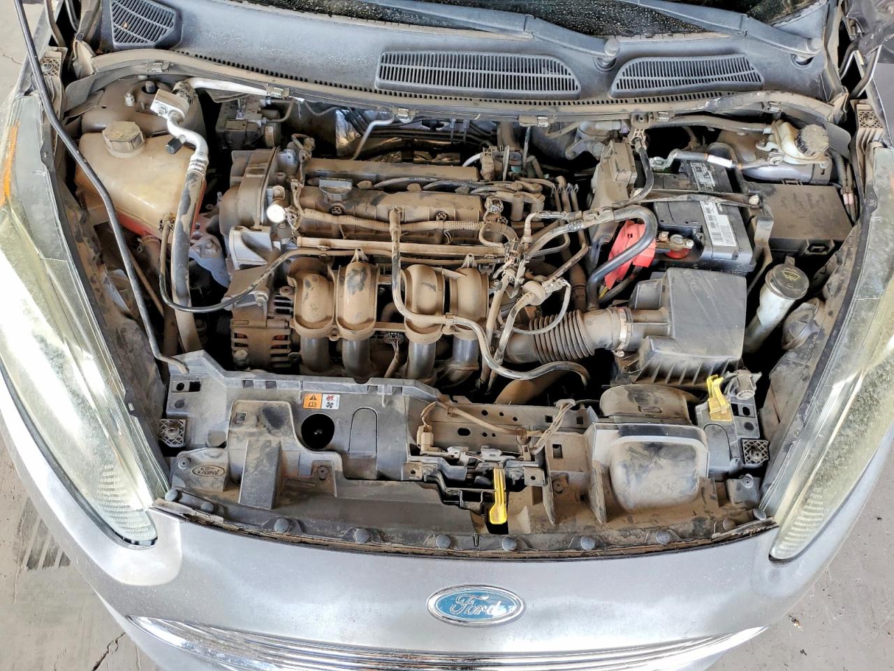2014 Ford Fiesta Se Gray vin: 3FADP4EJ9EM182989