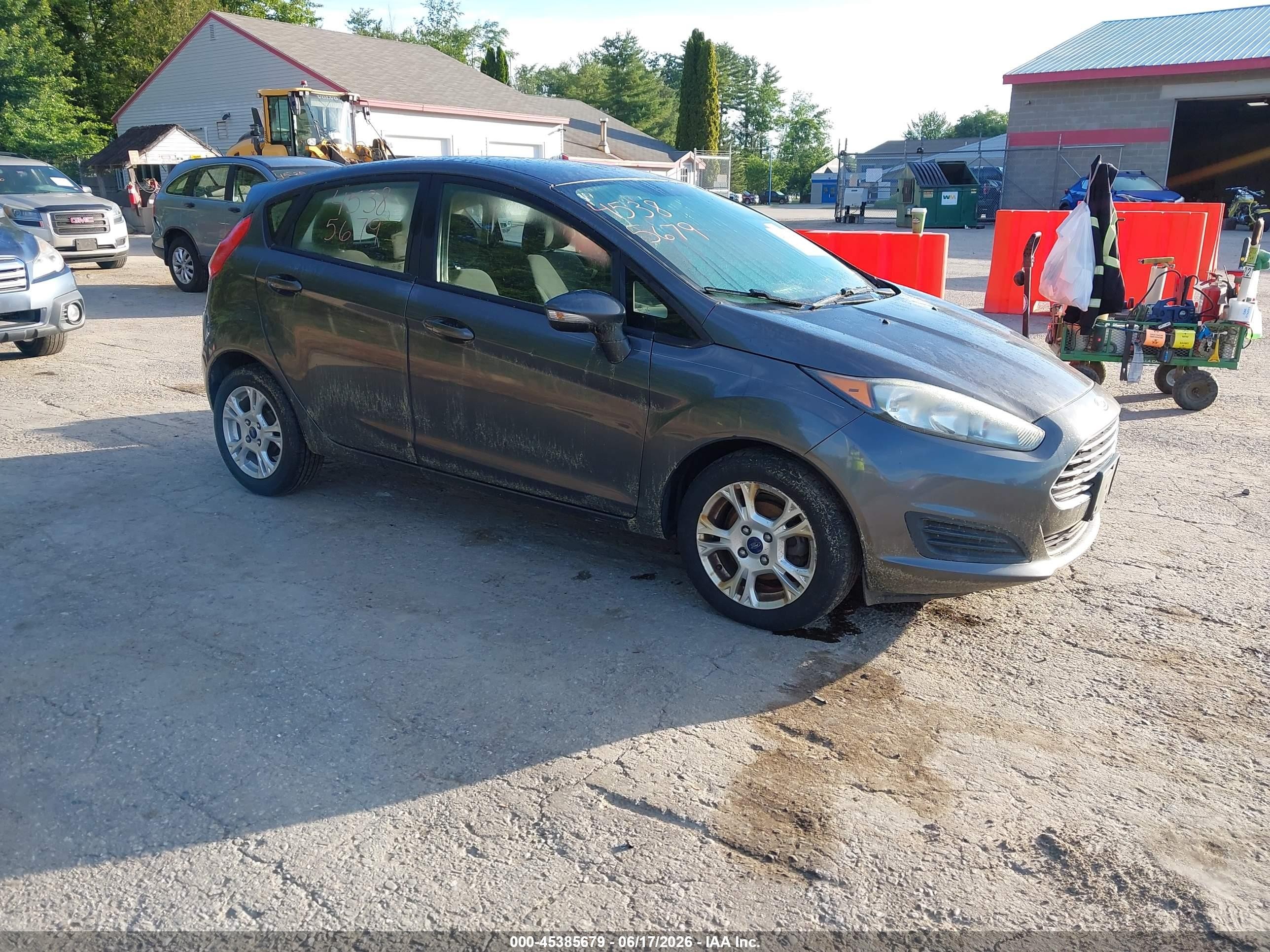 2015 Ford Fiesta Se Gray vin: 3FADP4EJ9FM157074