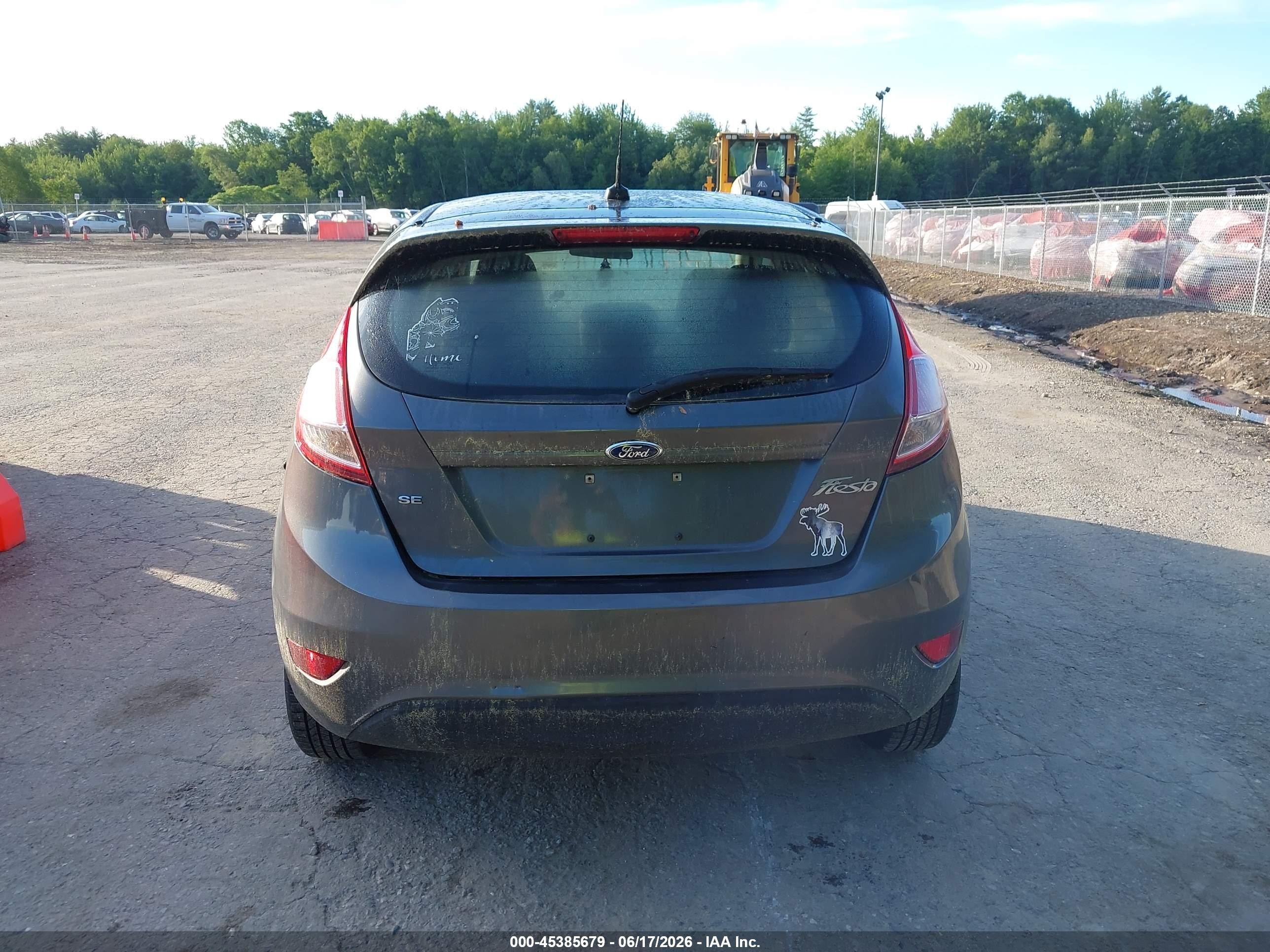2015 Ford Fiesta Se Gray vin: 3FADP4EJ9FM157074