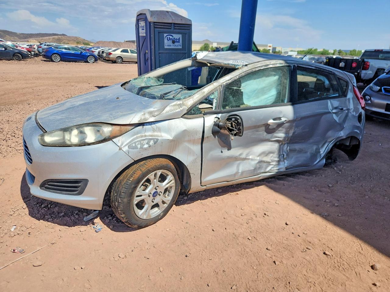 2015 Ford Fiesta Se Silver vin: 3FADP4EJ9FM187031