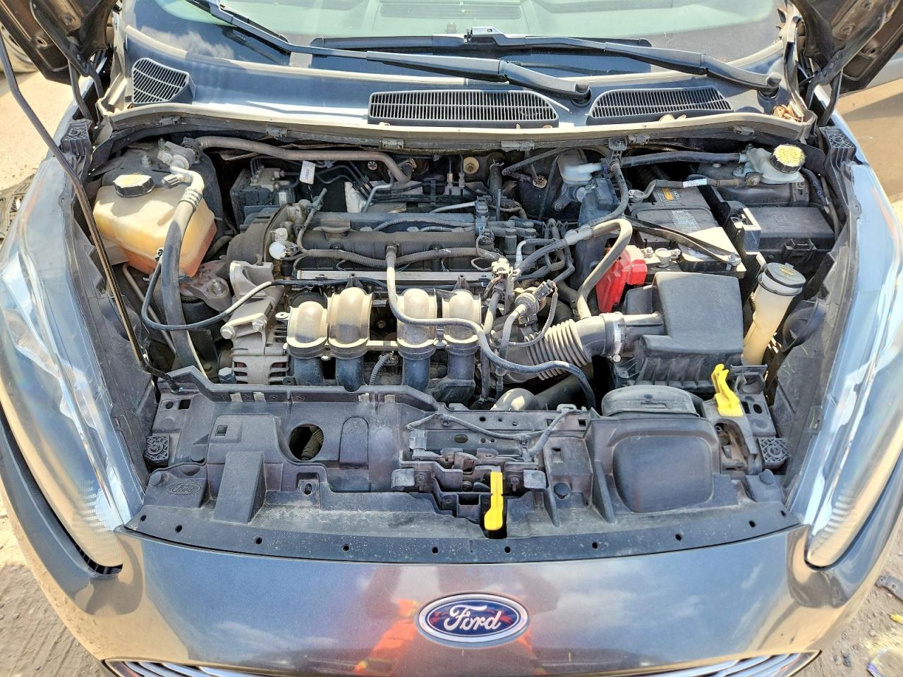 2019 Ford Fiesta Se Gray vin: 3FADP4EJ9KM165668