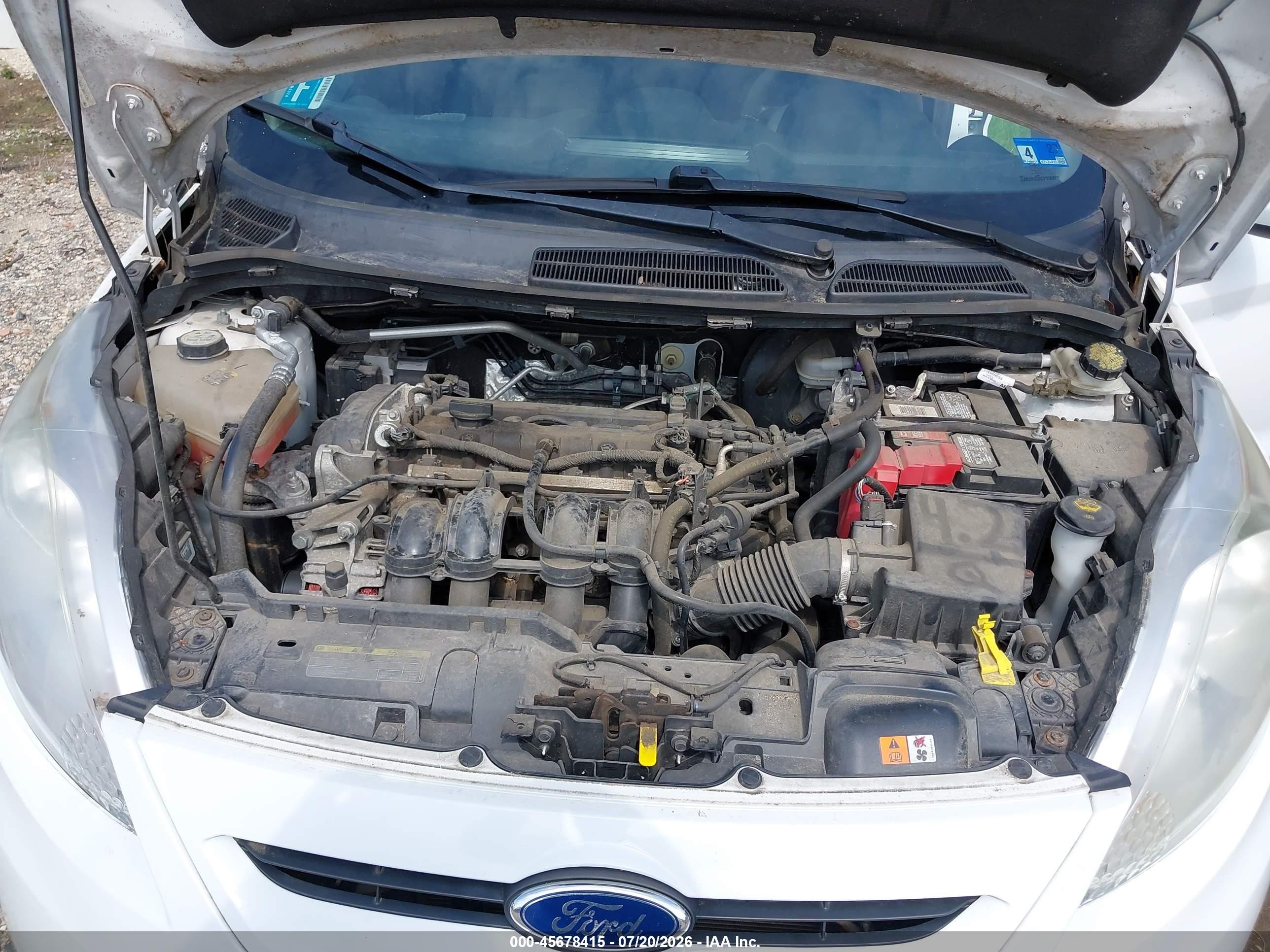2011 Ford Fiesta Se White vin: 3FADP4EJXBM150807
