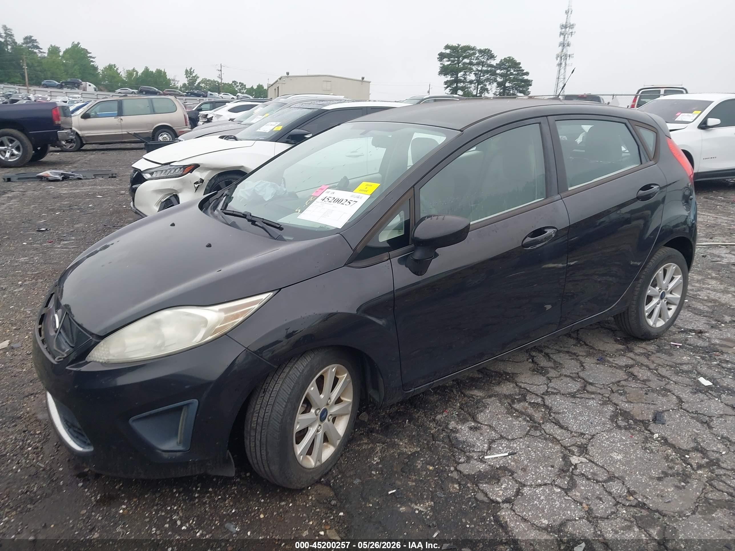 2011 Ford Fiesta Se Черный vin: 3FADP4EJXBM174315