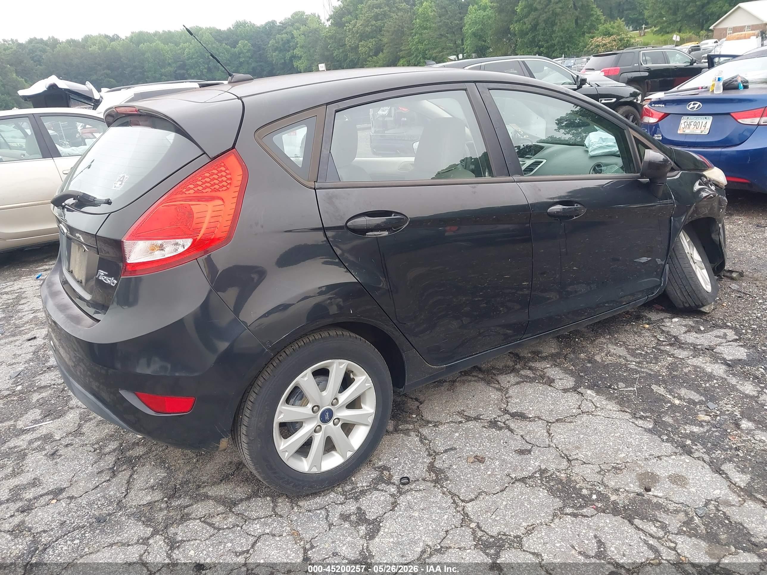 2011 Ford Fiesta Se Черный vin: 3FADP4EJXBM174315