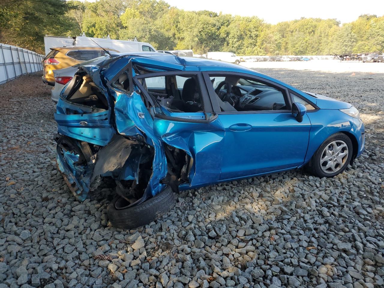 2012 Ford Fiesta Se Blue vin: 3FADP4EJXCM155748