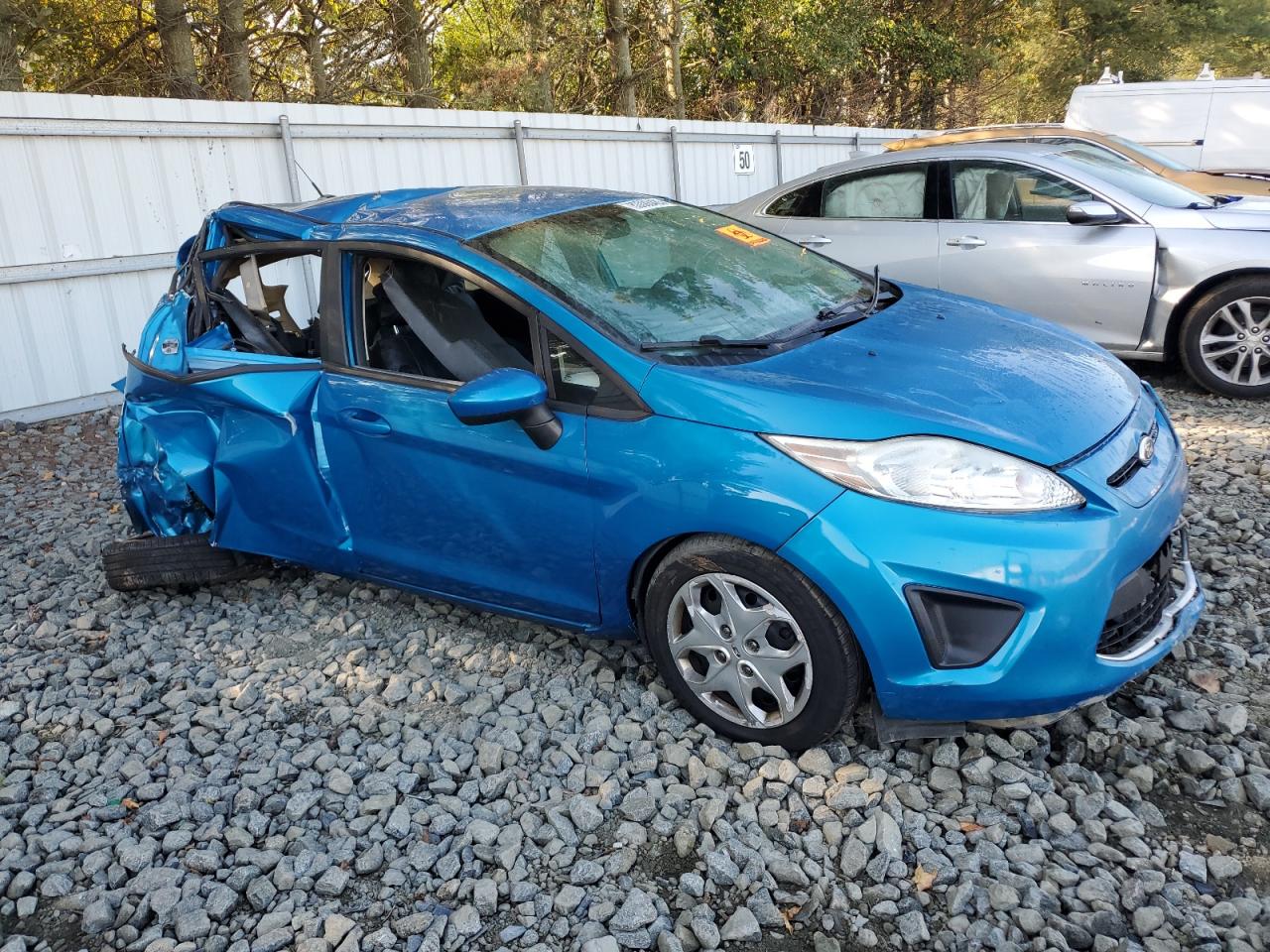 2012 Ford Fiesta Se Blue vin: 3FADP4EJXCM155748