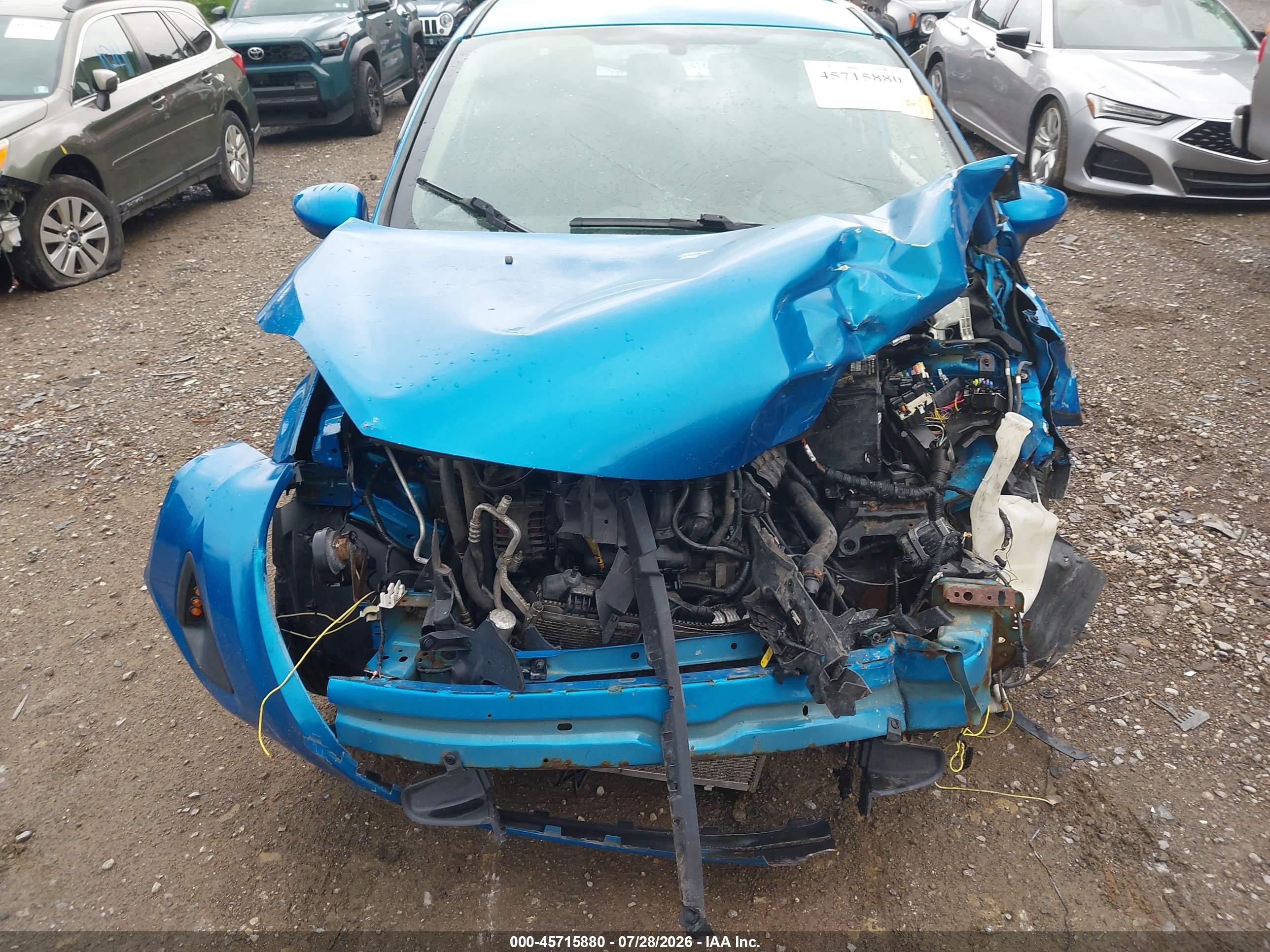 2012 Ford Fiesta Se Blue vin: 3FADP4EJXCM161257