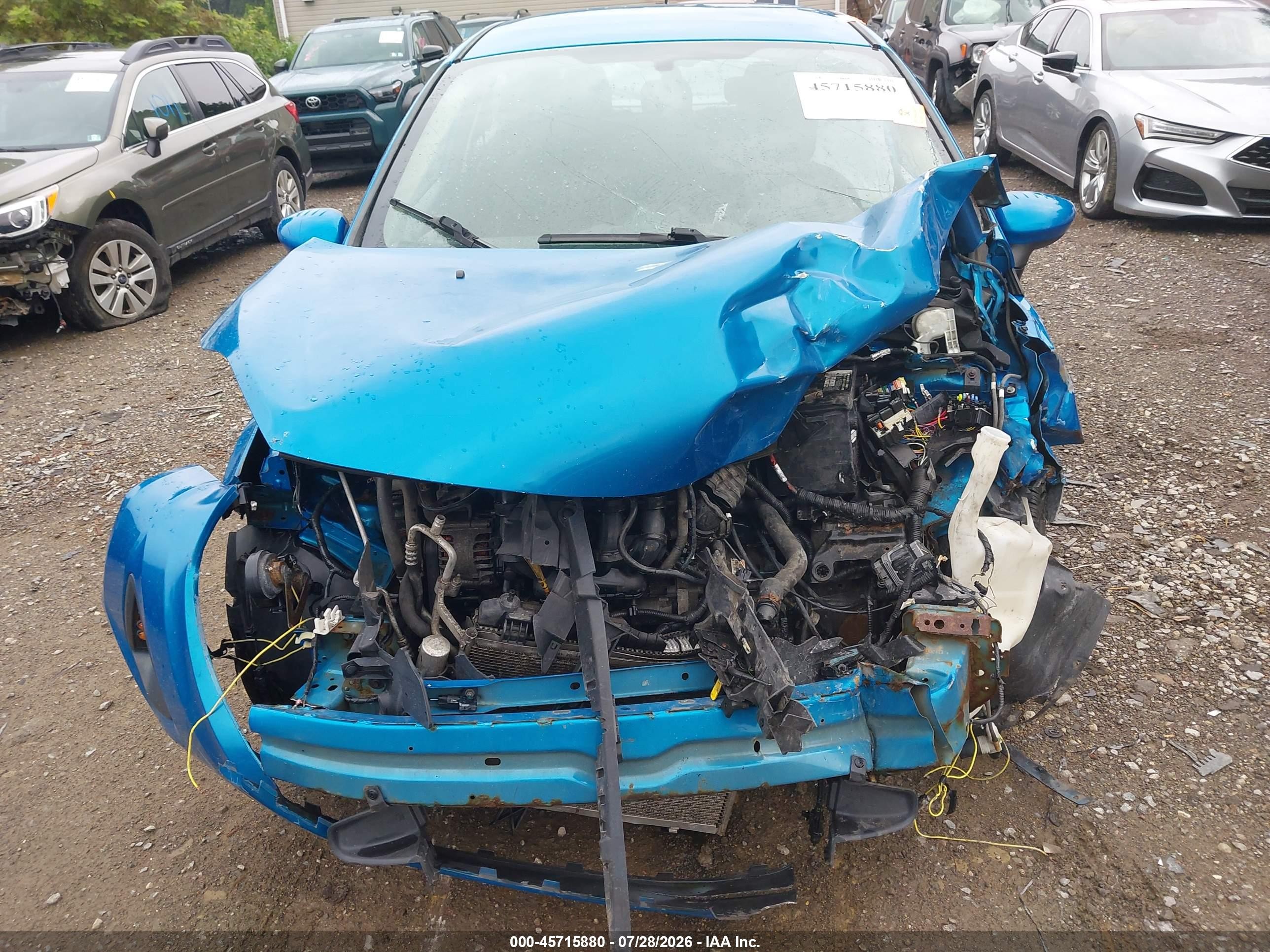 2012 Ford Fiesta Se Blue vin: 3FADP4EJXCM161257