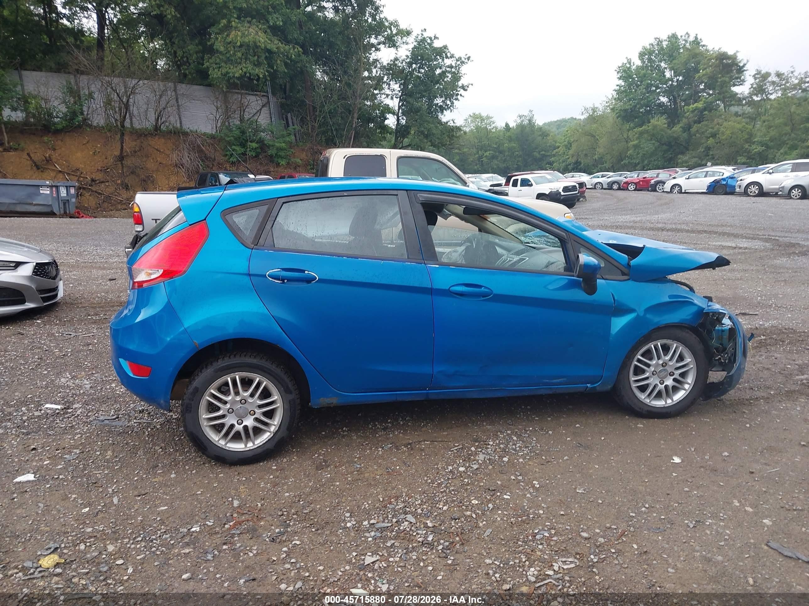 2012 Ford Fiesta Se Blue vin: 3FADP4EJXCM161257