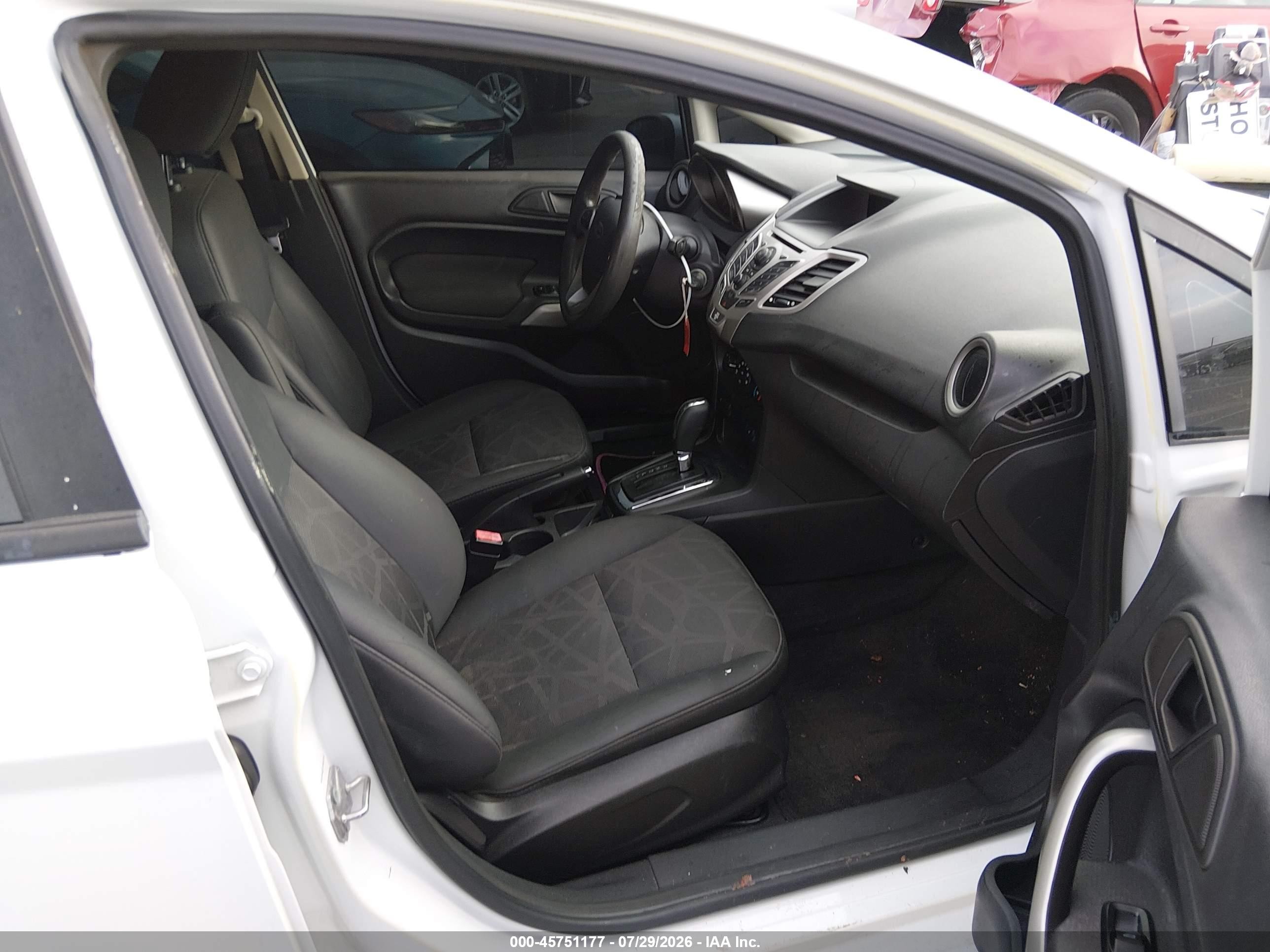 2012 Ford Fiesta Se White vin: 3FADP4EJXCM162697