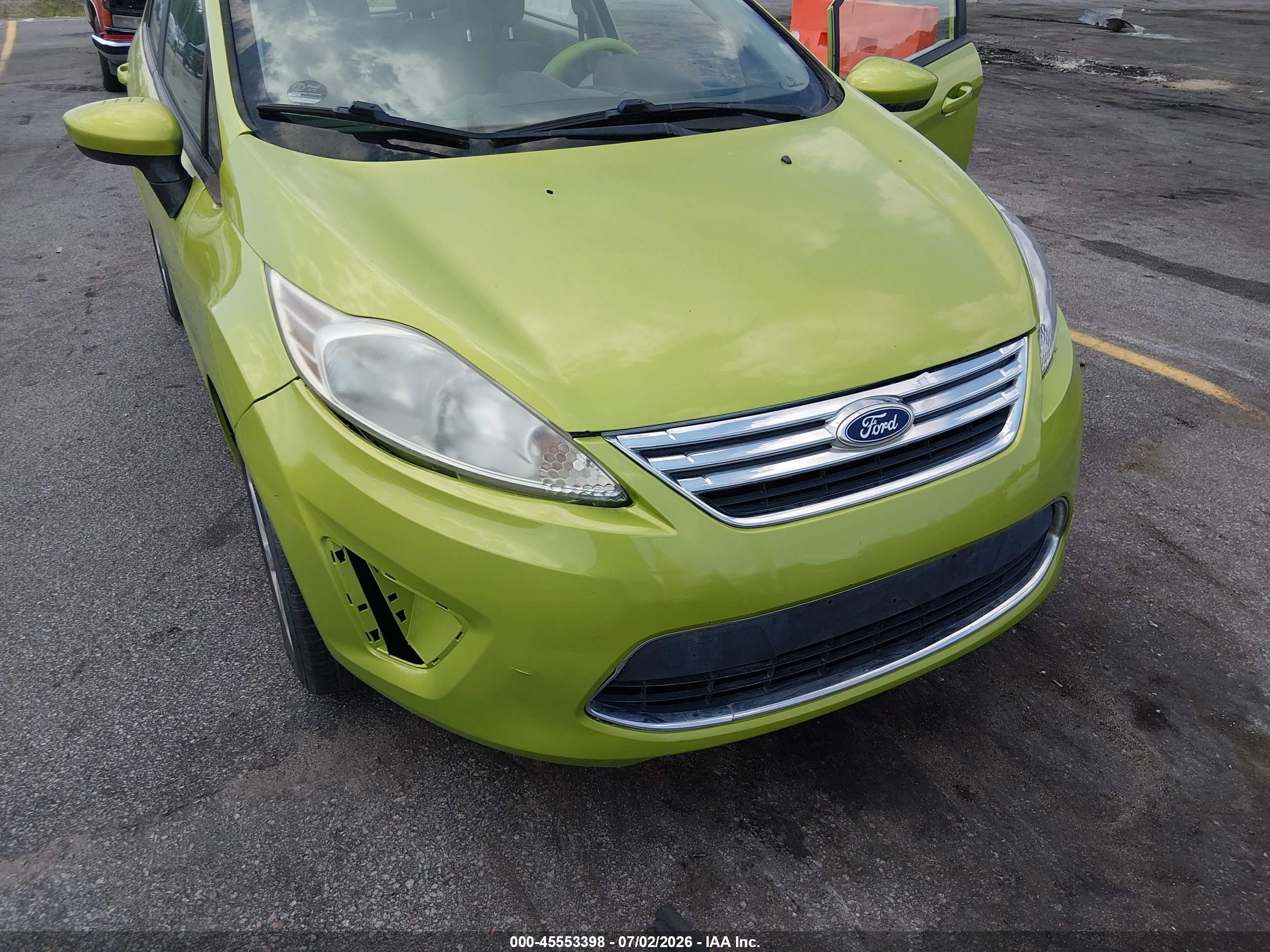2012 Ford Fiesta Se Green vin: 3FADP4EJXCM180259