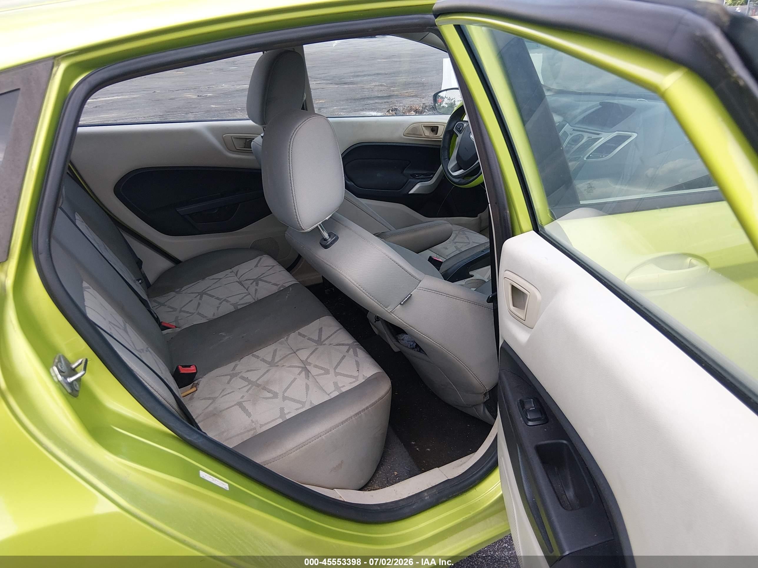 2012 Ford Fiesta Se Green vin: 3FADP4EJXCM180259