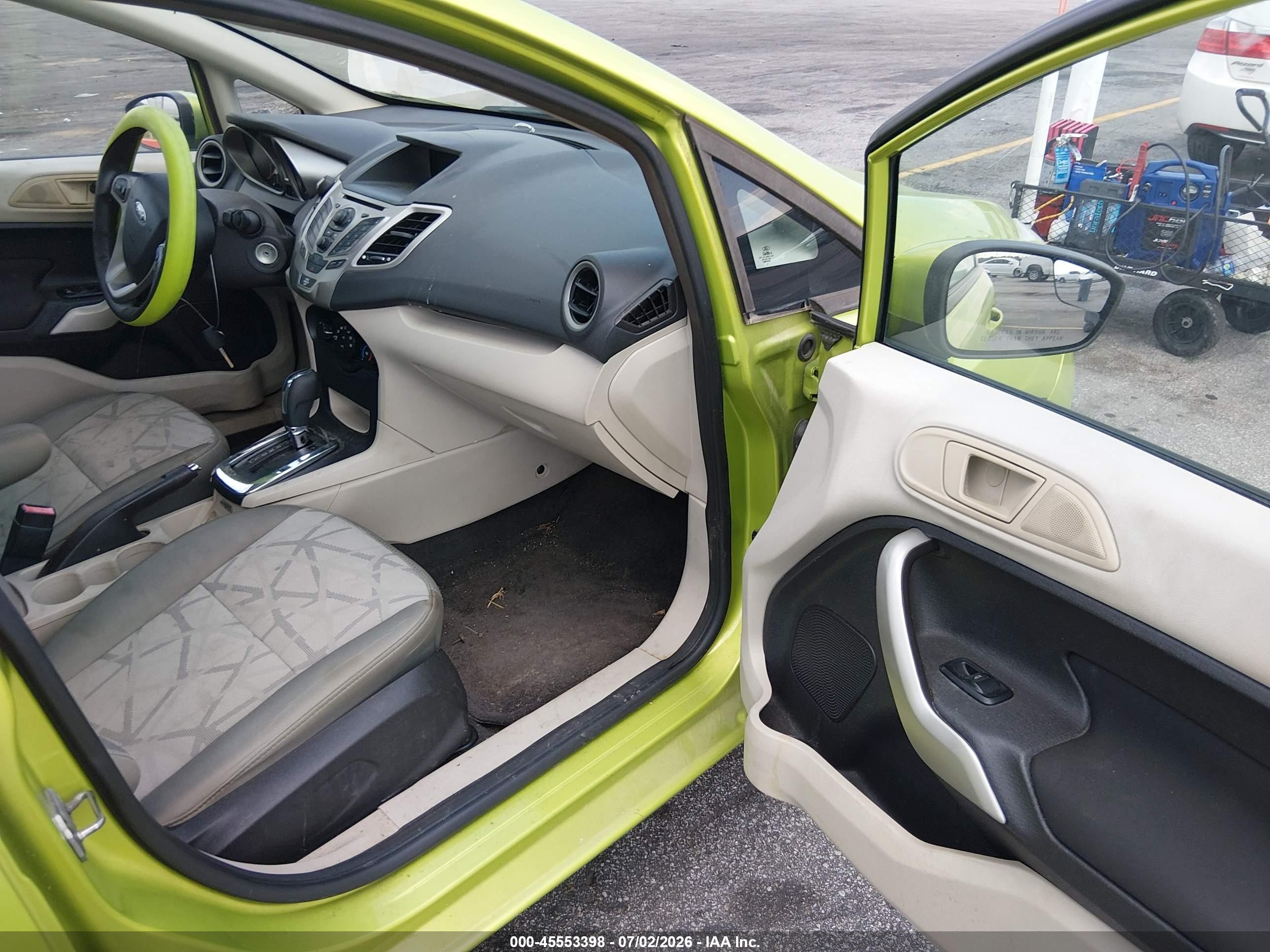 2012 Ford Fiesta Se Green vin: 3FADP4EJXCM180259