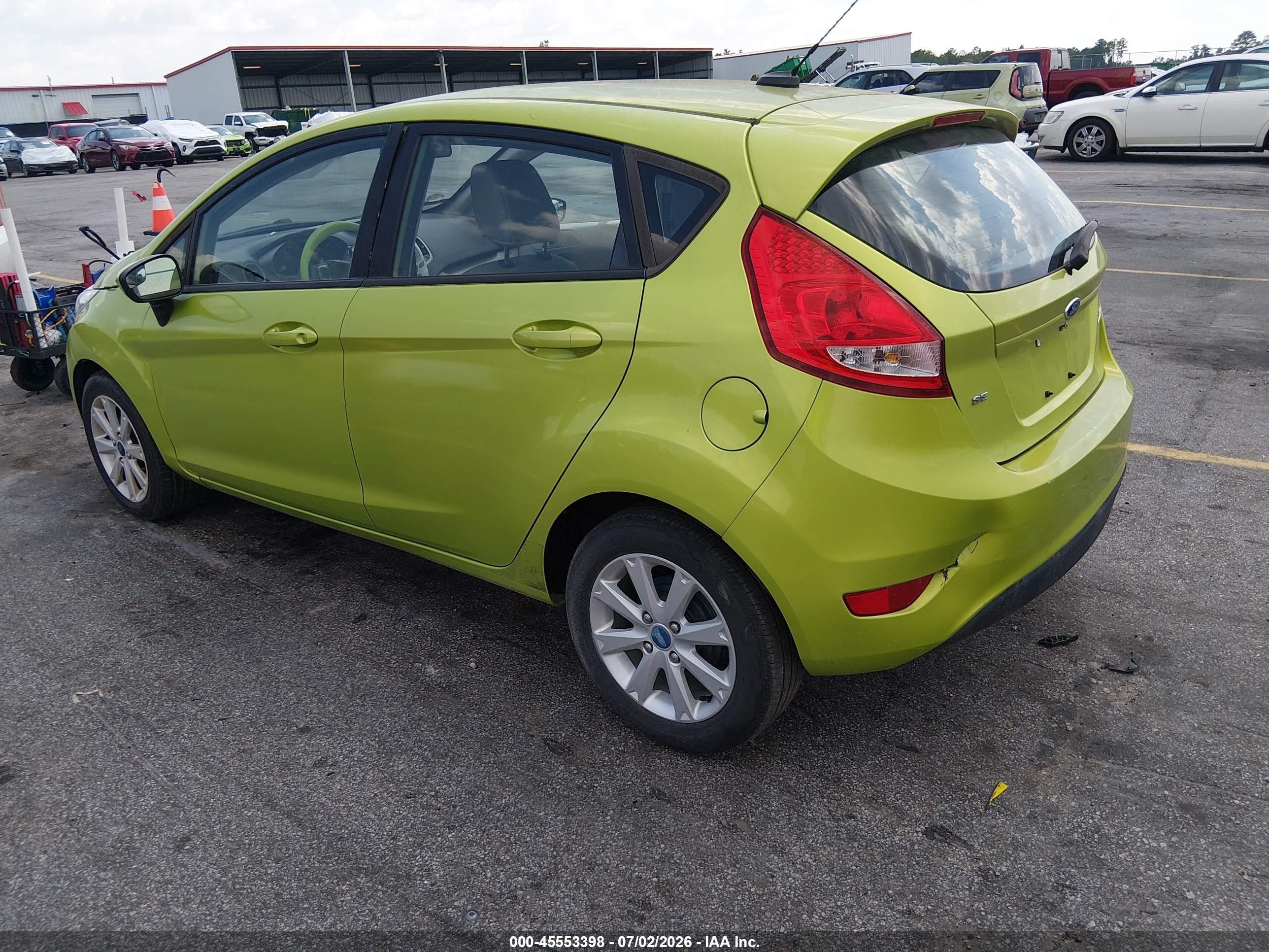 2012 Ford Fiesta Se Green vin: 3FADP4EJXCM180259