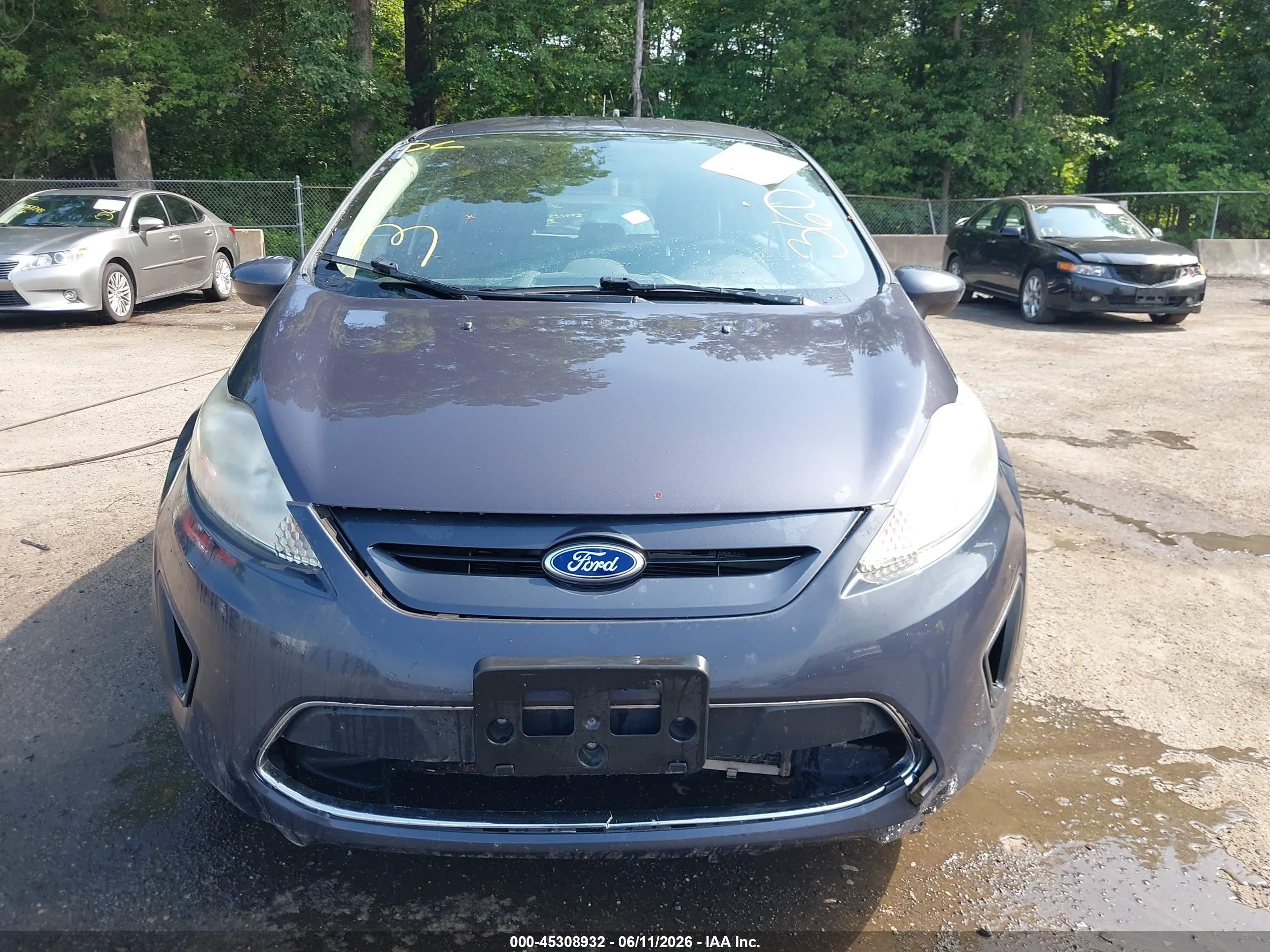 2012 Ford Fiesta Se Gray vin: 3FADP4EJXCM182044