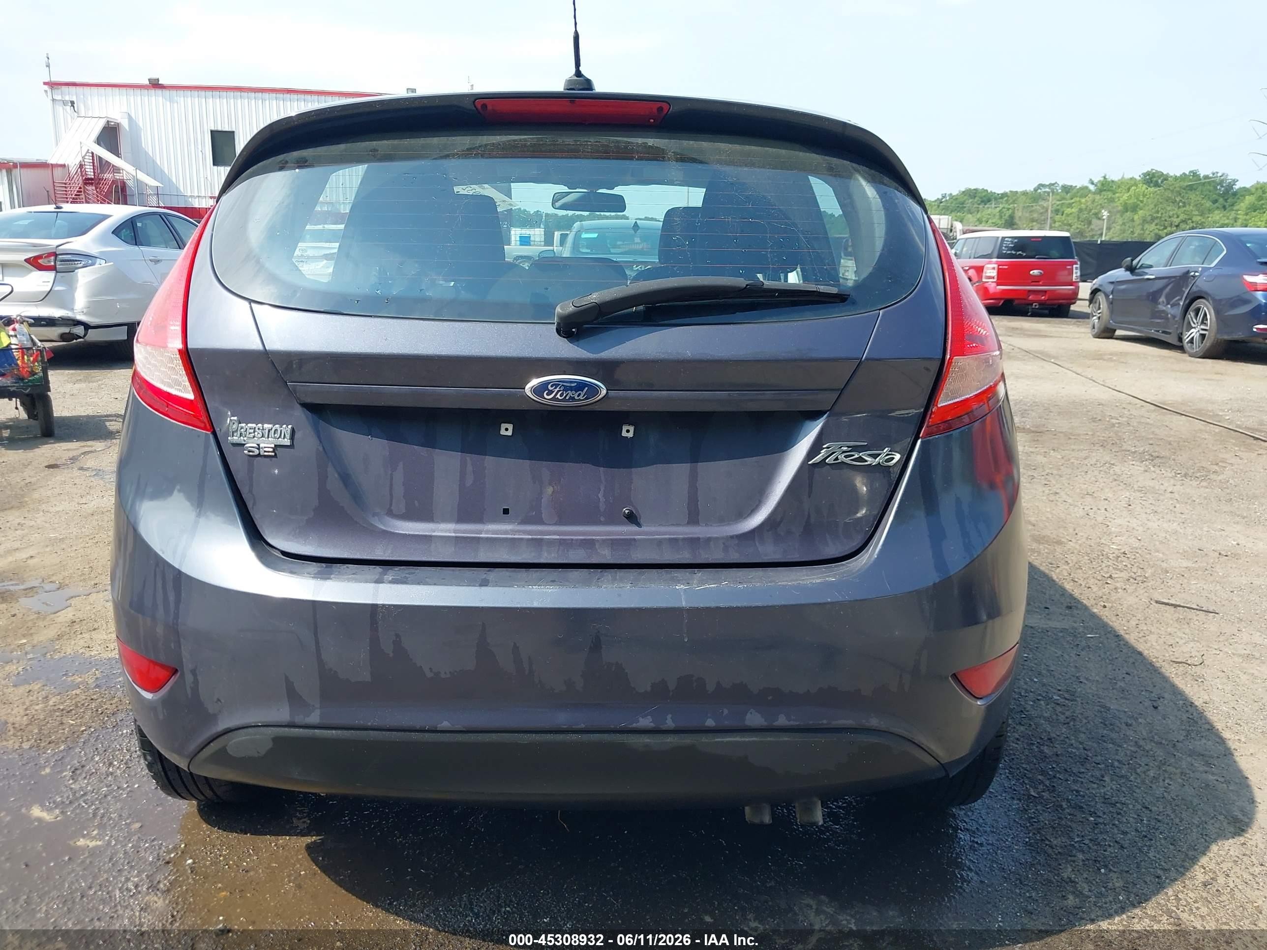 2012 Ford Fiesta Se Gray vin: 3FADP4EJXCM182044