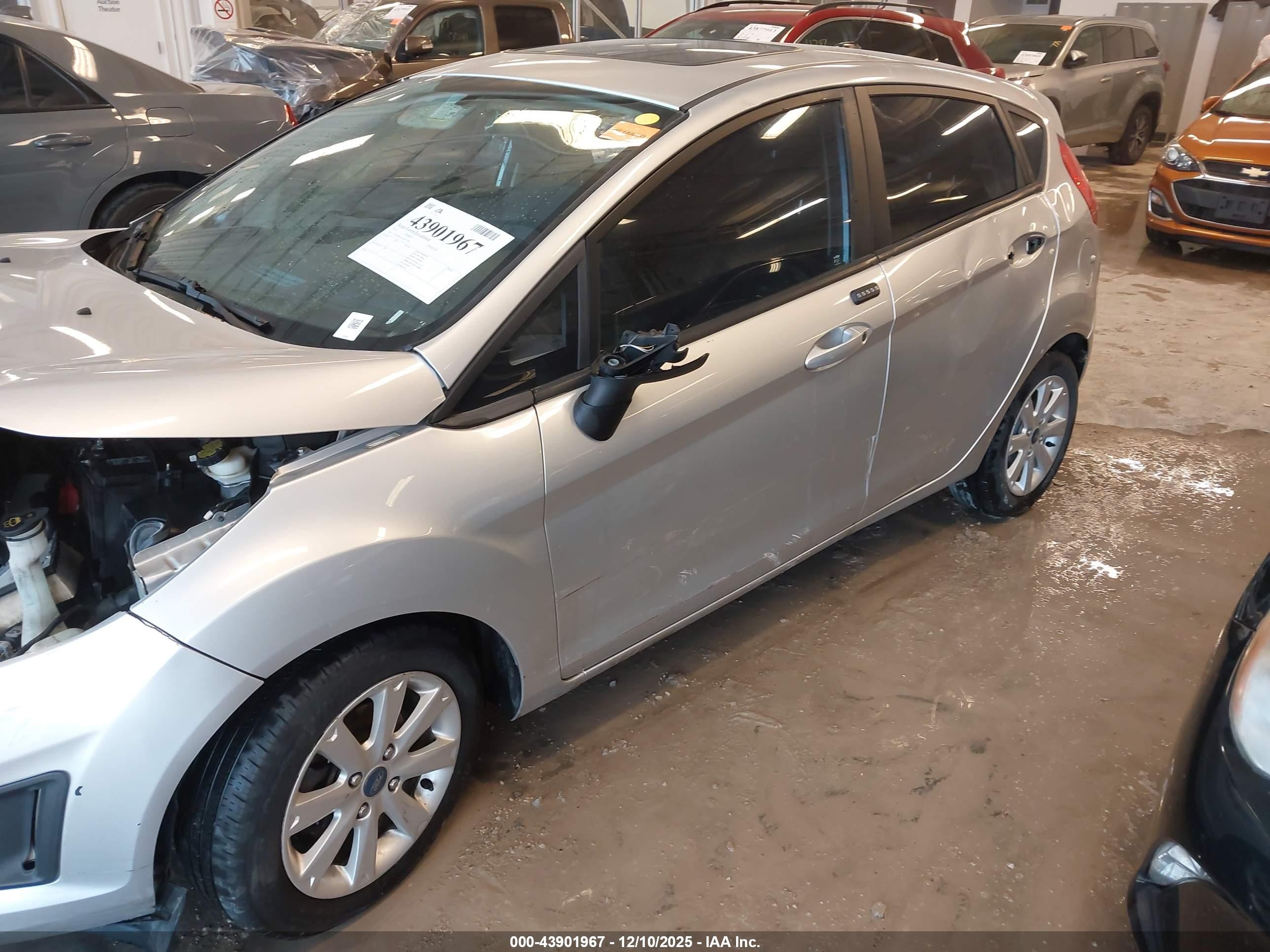 2012 Ford Fiesta Se Silver vin: 3FADP4EJXCM215785