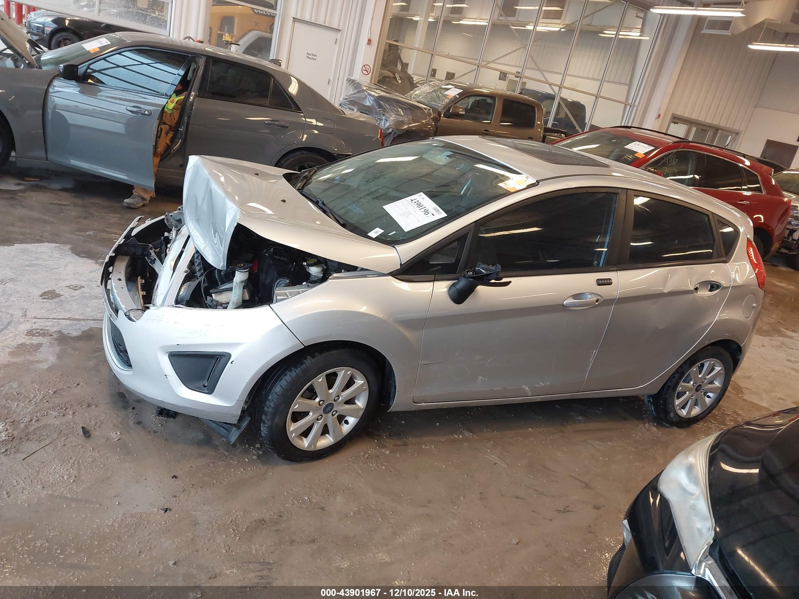 2012 Ford Fiesta Se Silver vin: 3FADP4EJXCM215785