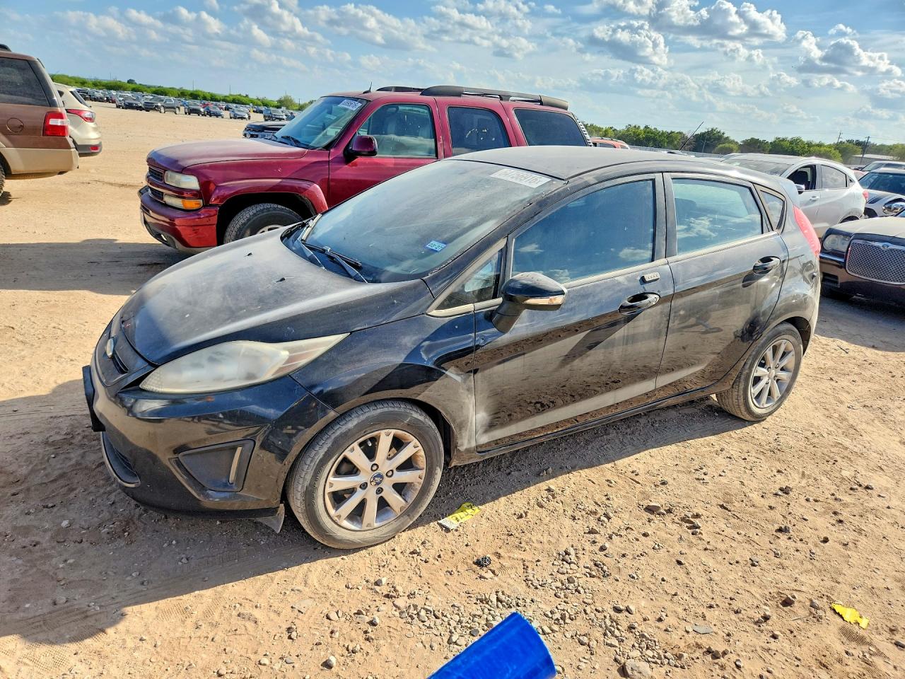 2013 Ford Fiesta Se Black vin: 3FADP4EJXDM158781