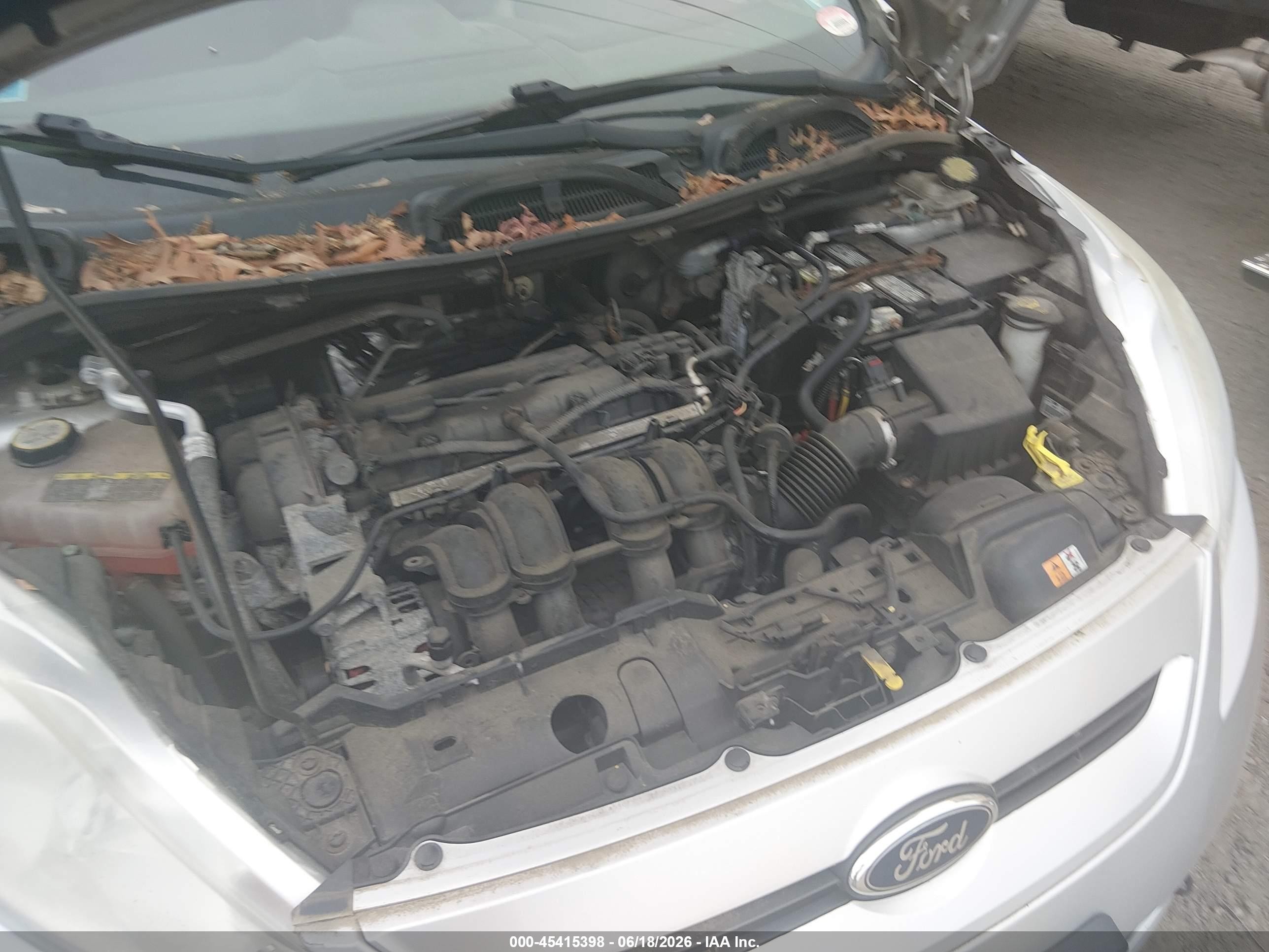 2013 Ford Fiesta Se Silver vin: 3FADP4EJXDM164337