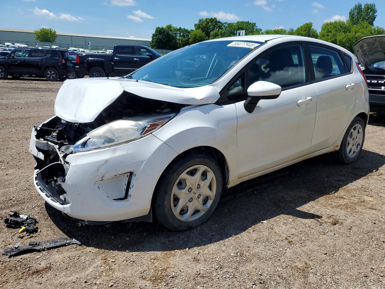 2013 Ford Fiesta Se White vin: 3FADP4EJXDM169831