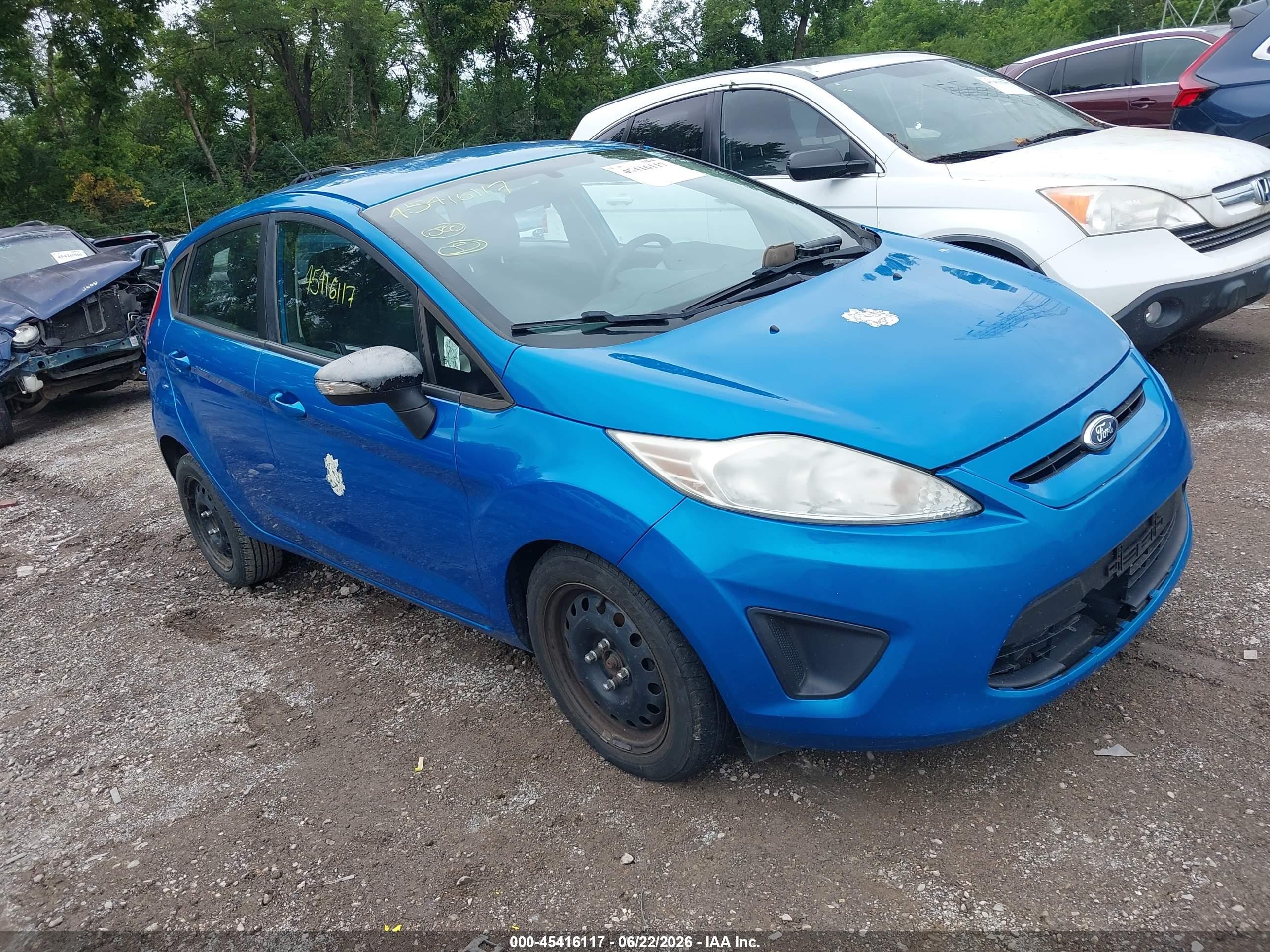 2013 Ford Fiesta Se Blue vin: 3FADP4EJXDM171885