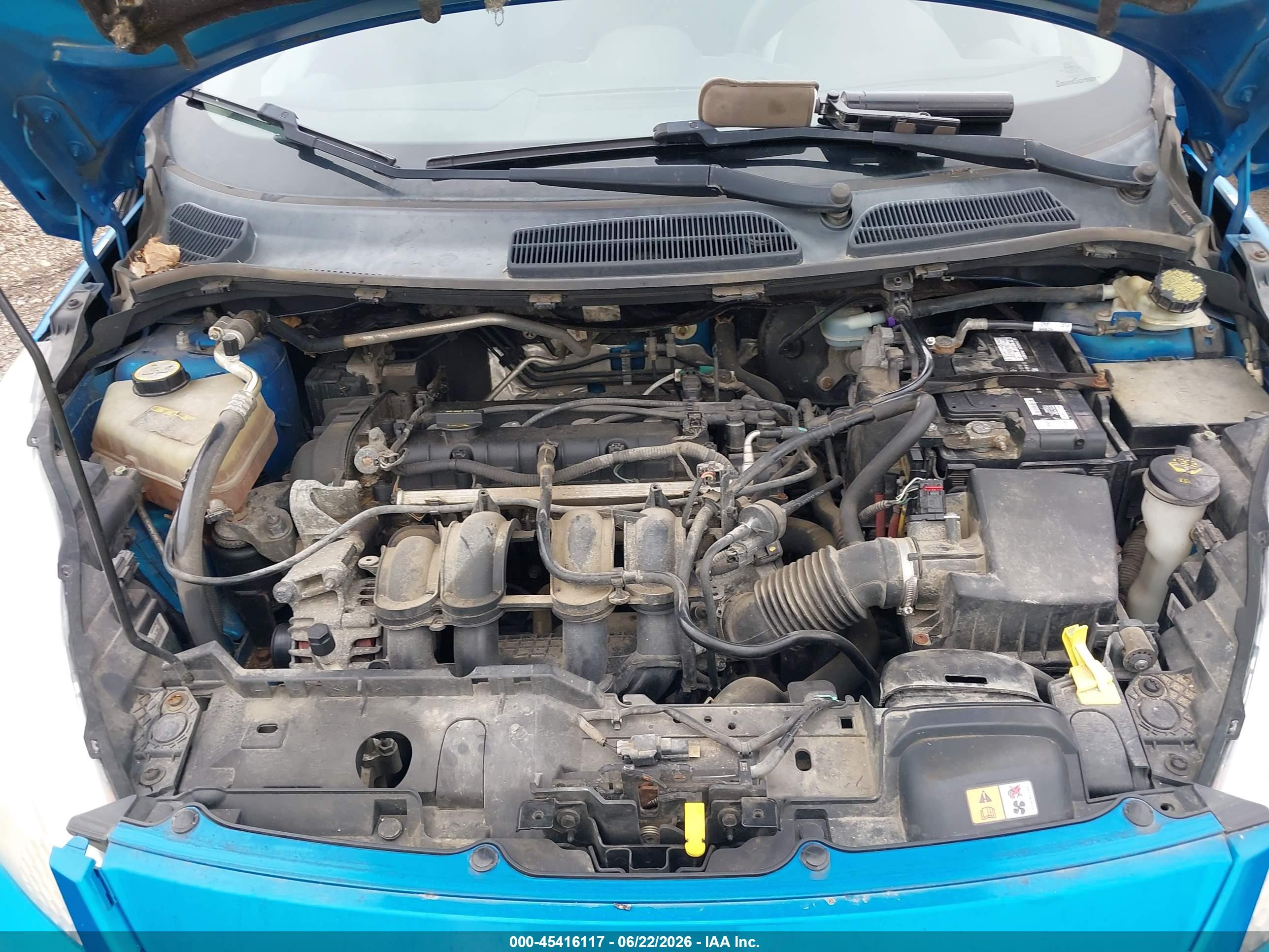 2013 Ford Fiesta Se Blue vin: 3FADP4EJXDM171885