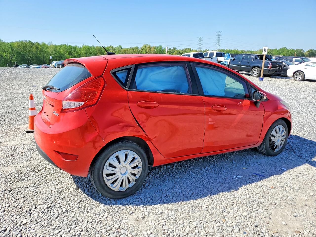 2013 Ford Fiesta Se Red vin: 3FADP4EJXDM214606