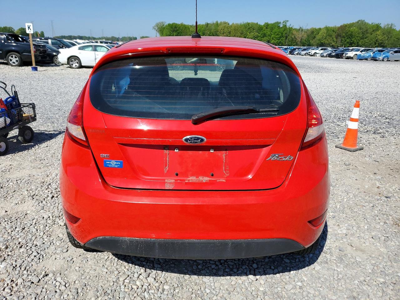 2013 Ford Fiesta Se Red vin: 3FADP4EJXDM214606