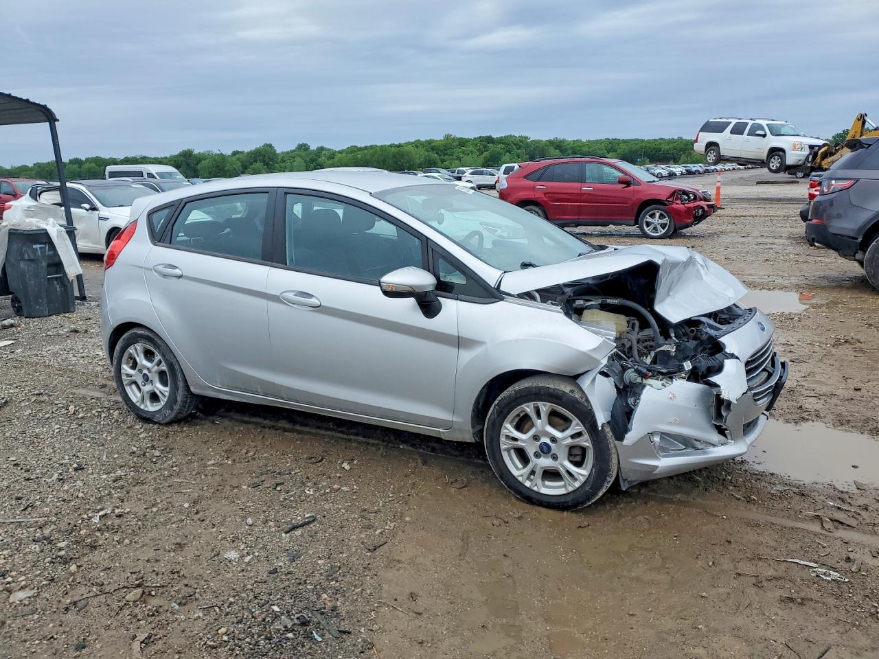2014 Ford Fiesta Se Silver vin: 3FADP4EJXEM111591