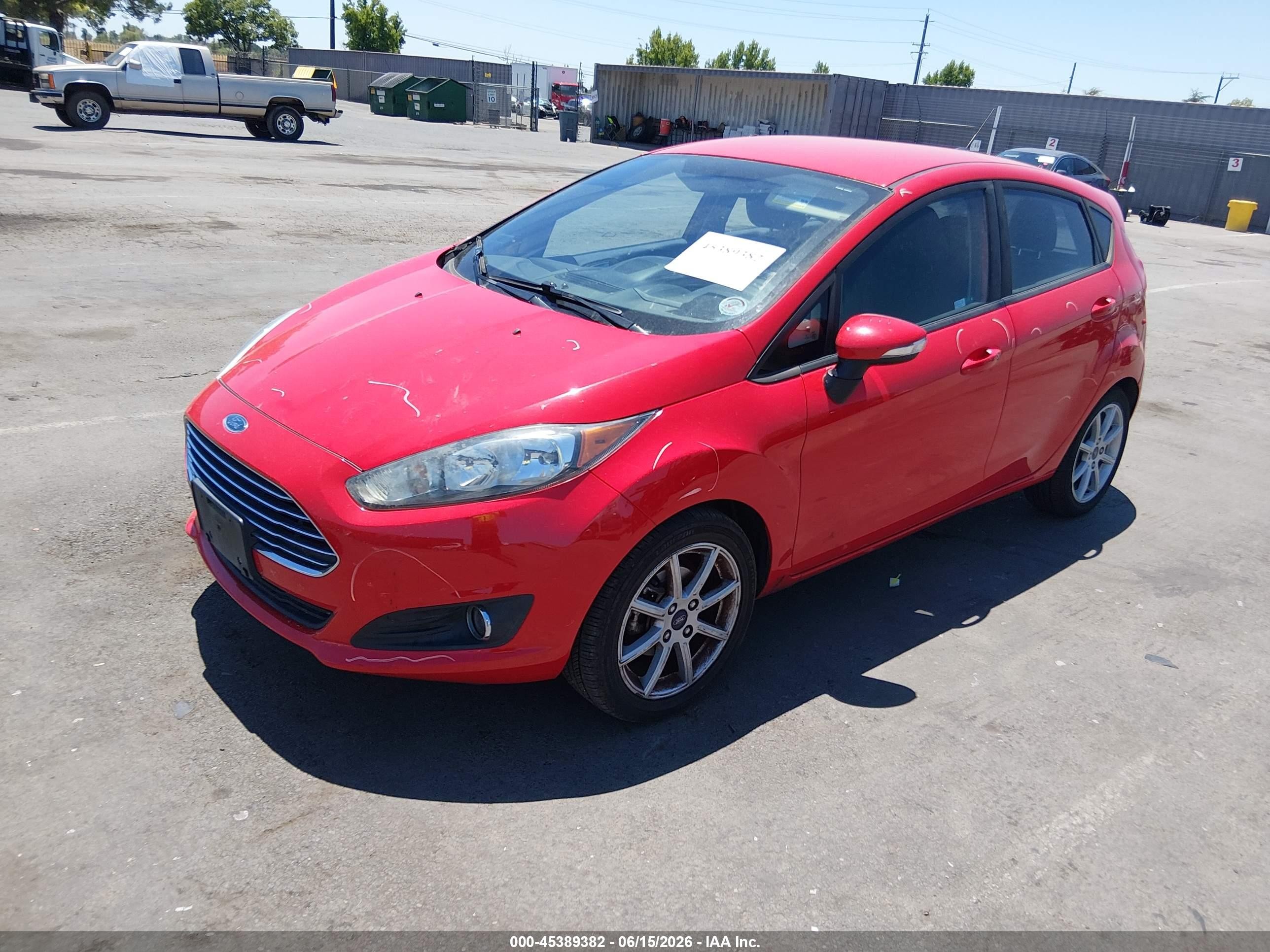 2015 Ford Fiesta Se Red vin: 3FADP4EJXFM146598