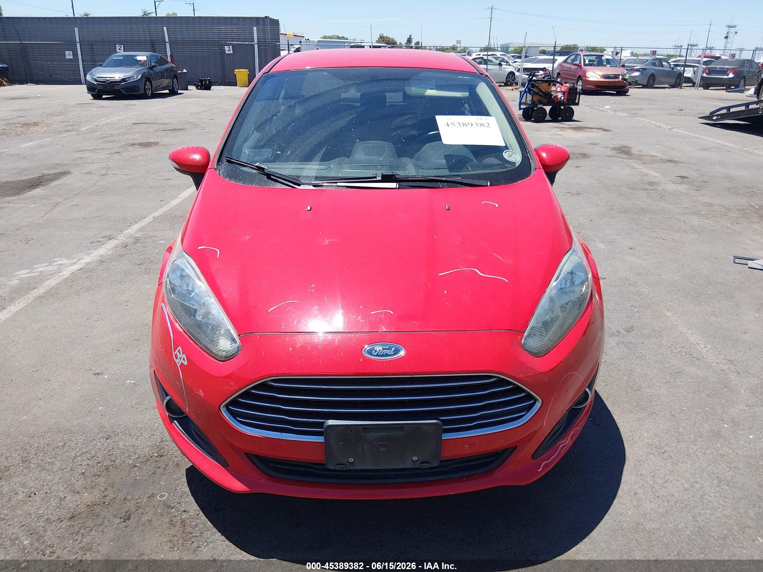 2015 Ford Fiesta Se Red vin: 3FADP4EJXFM146598
