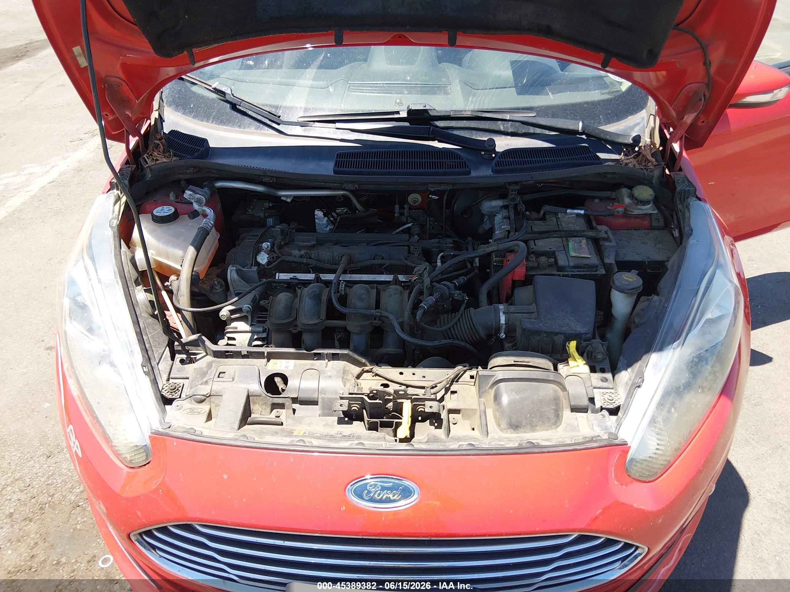2015 Ford Fiesta Se Red vin: 3FADP4EJXFM146598