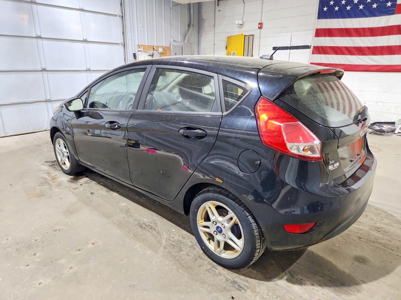 2018 Ford Fiesta Se Black vin: 3FADP4EJXJM133326