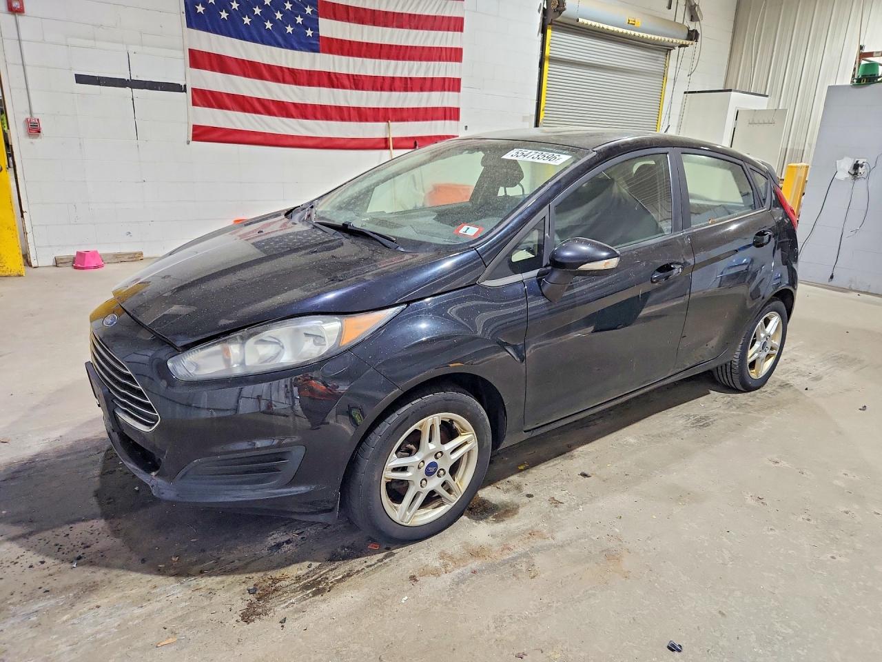 2018 Ford Fiesta Se Black vin: 3FADP4EJXJM133326