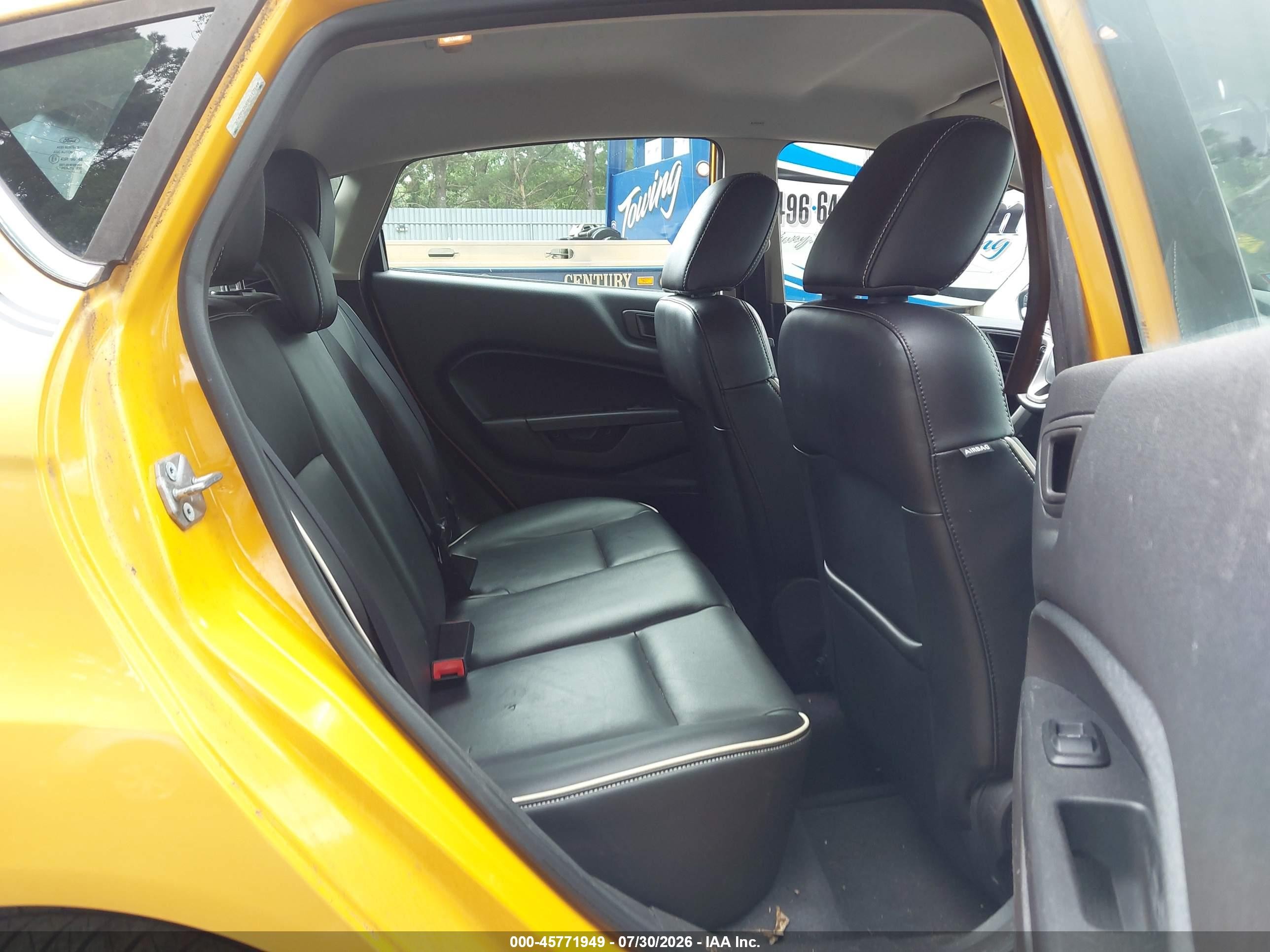 2011 Ford Fiesta Ses Yellow vin: 3FADP4FJ0BM113148