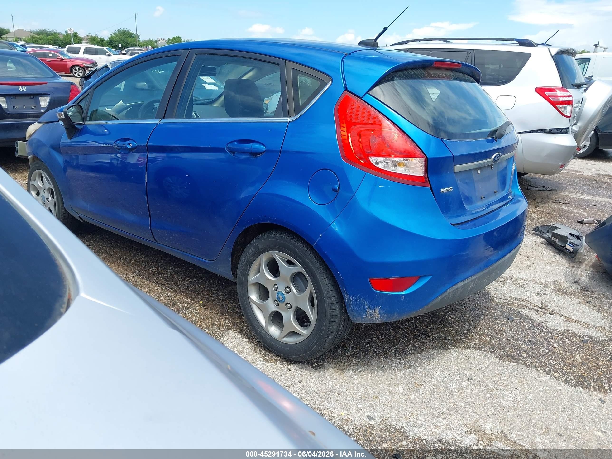 2011 Ford Fiesta Ses Blue vin: 3FADP4FJ0BM221477