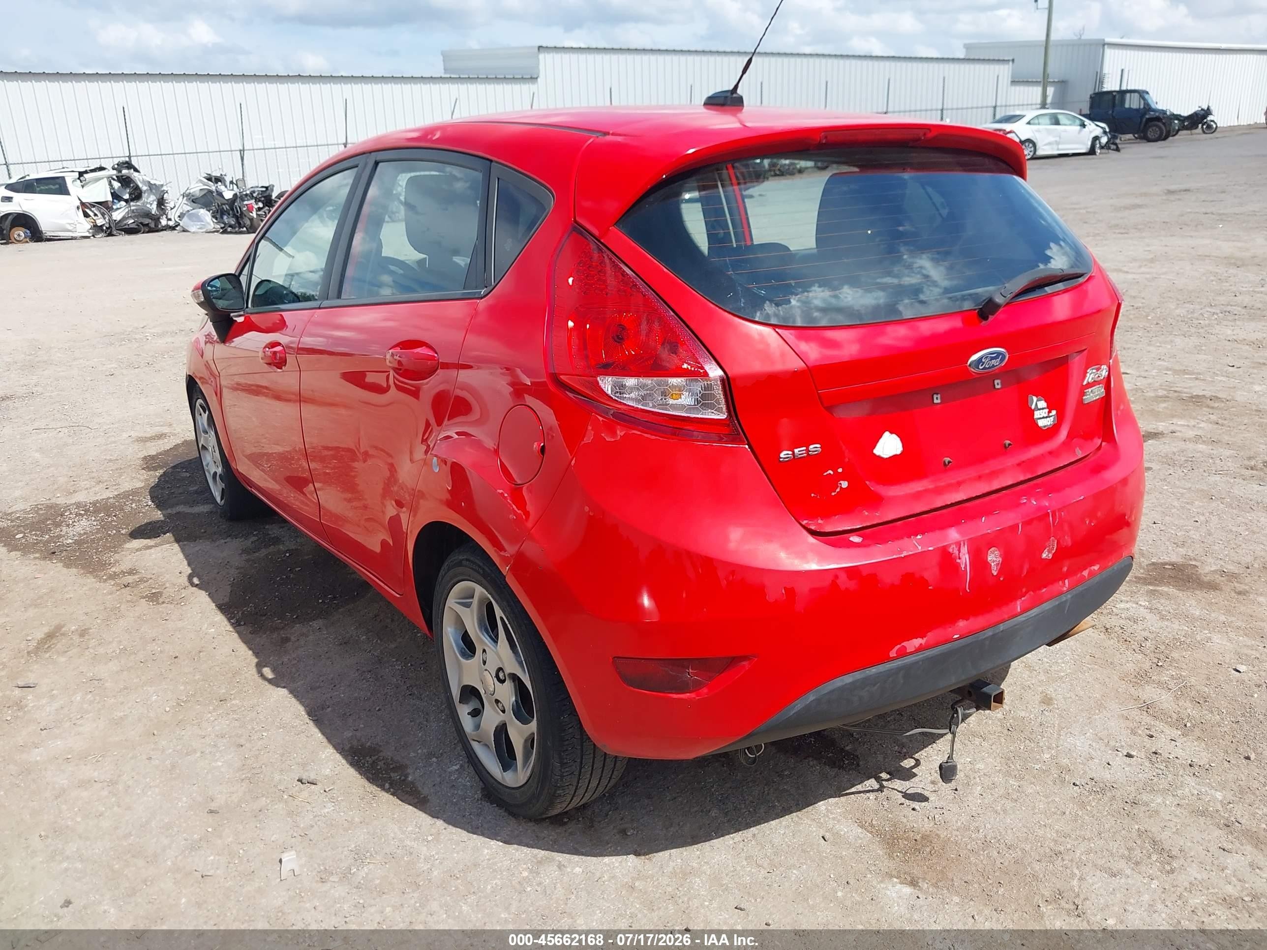 2012 Ford Fiesta Ses Red vin: 3FADP4FJ0CM103799