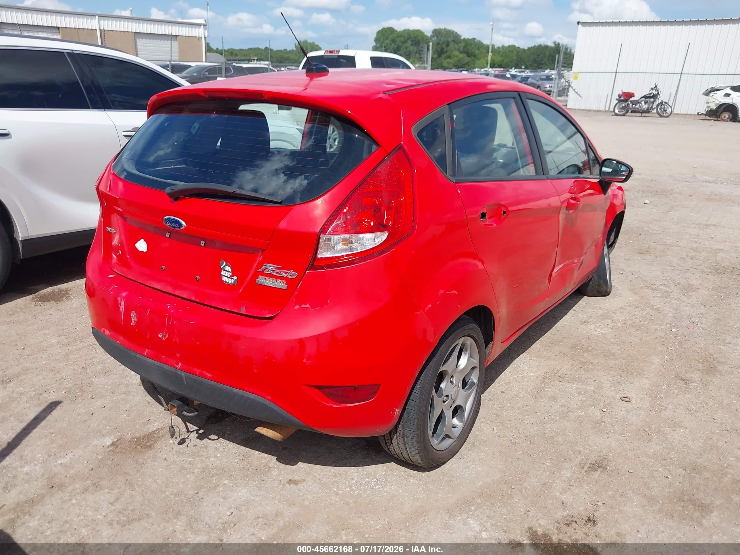 2012 Ford Fiesta Ses Red vin: 3FADP4FJ0CM103799