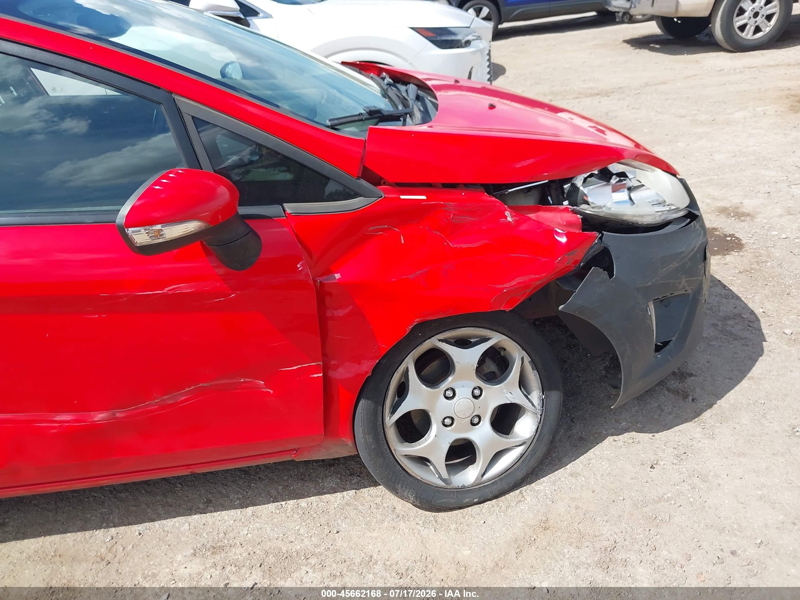 2012 Ford Fiesta Ses Red vin: 3FADP4FJ0CM103799