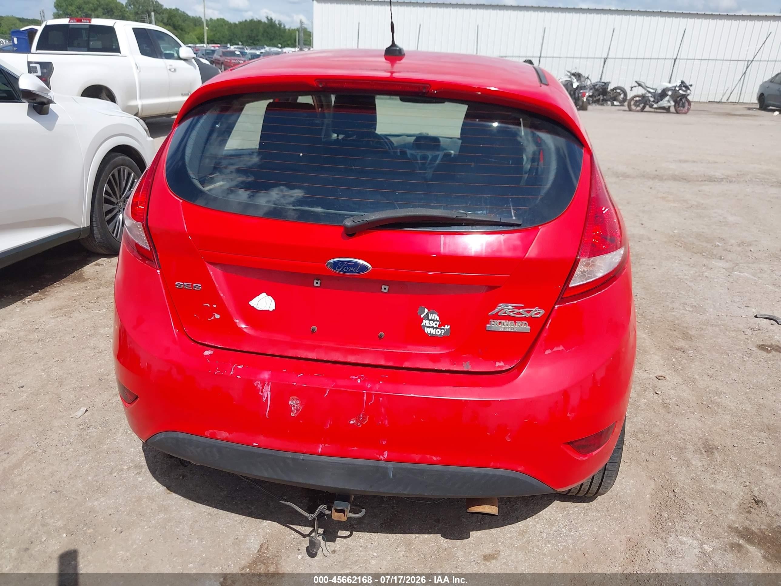 2012 Ford Fiesta Ses Red vin: 3FADP4FJ0CM103799
