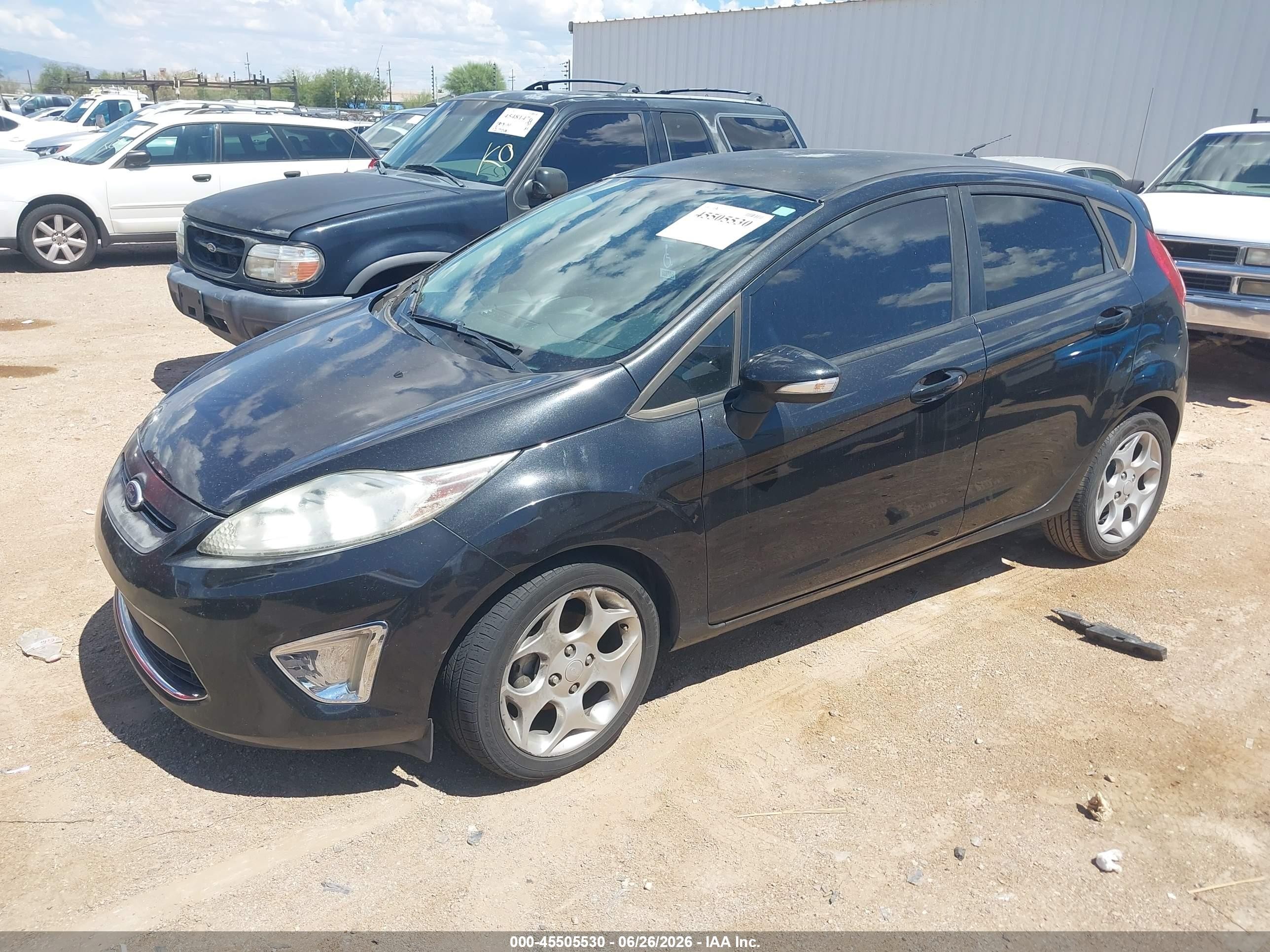 2011 Ford Fiesta Ses Black vin: 3FADP4FJ1BM167865