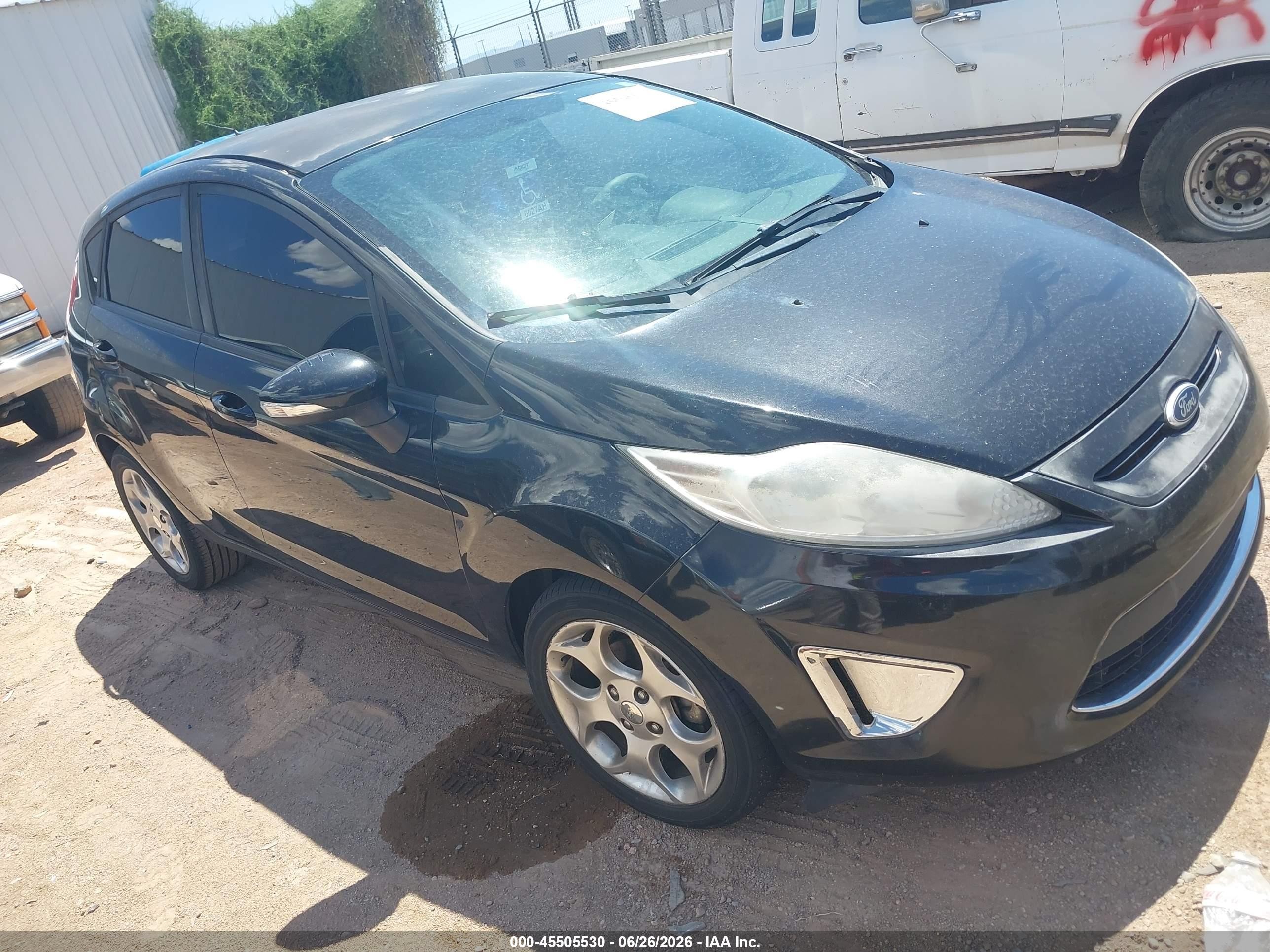 2011 Ford Fiesta Ses Black vin: 3FADP4FJ1BM167865