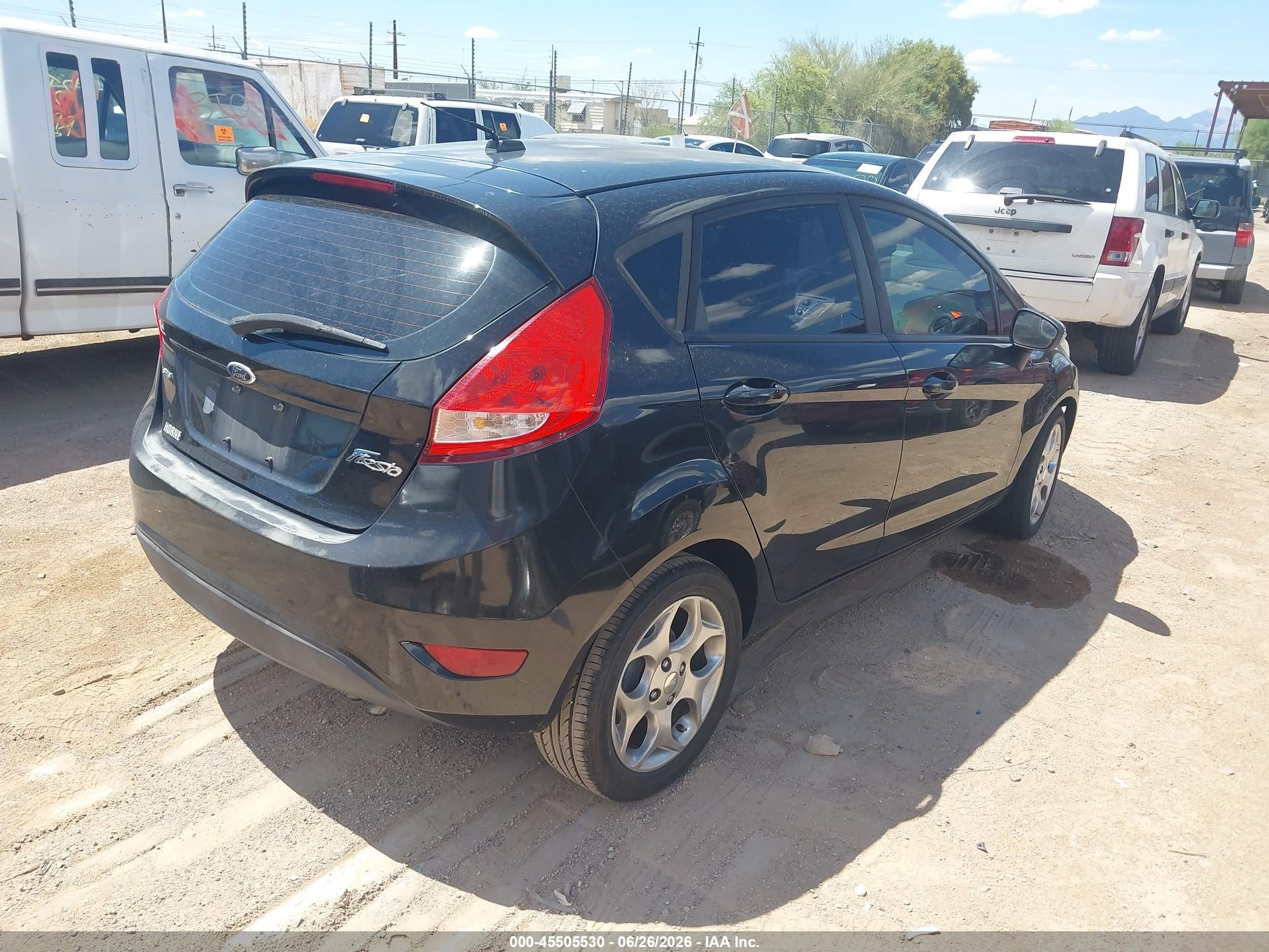 2011 Ford Fiesta Ses Black vin: 3FADP4FJ1BM167865
