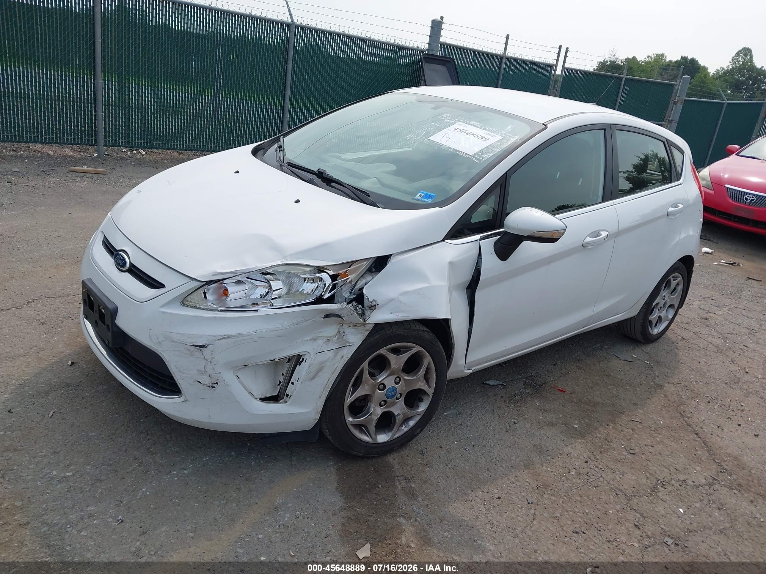 2011 Ford Fiesta Ses White vin: 3FADP4FJ1BM171009