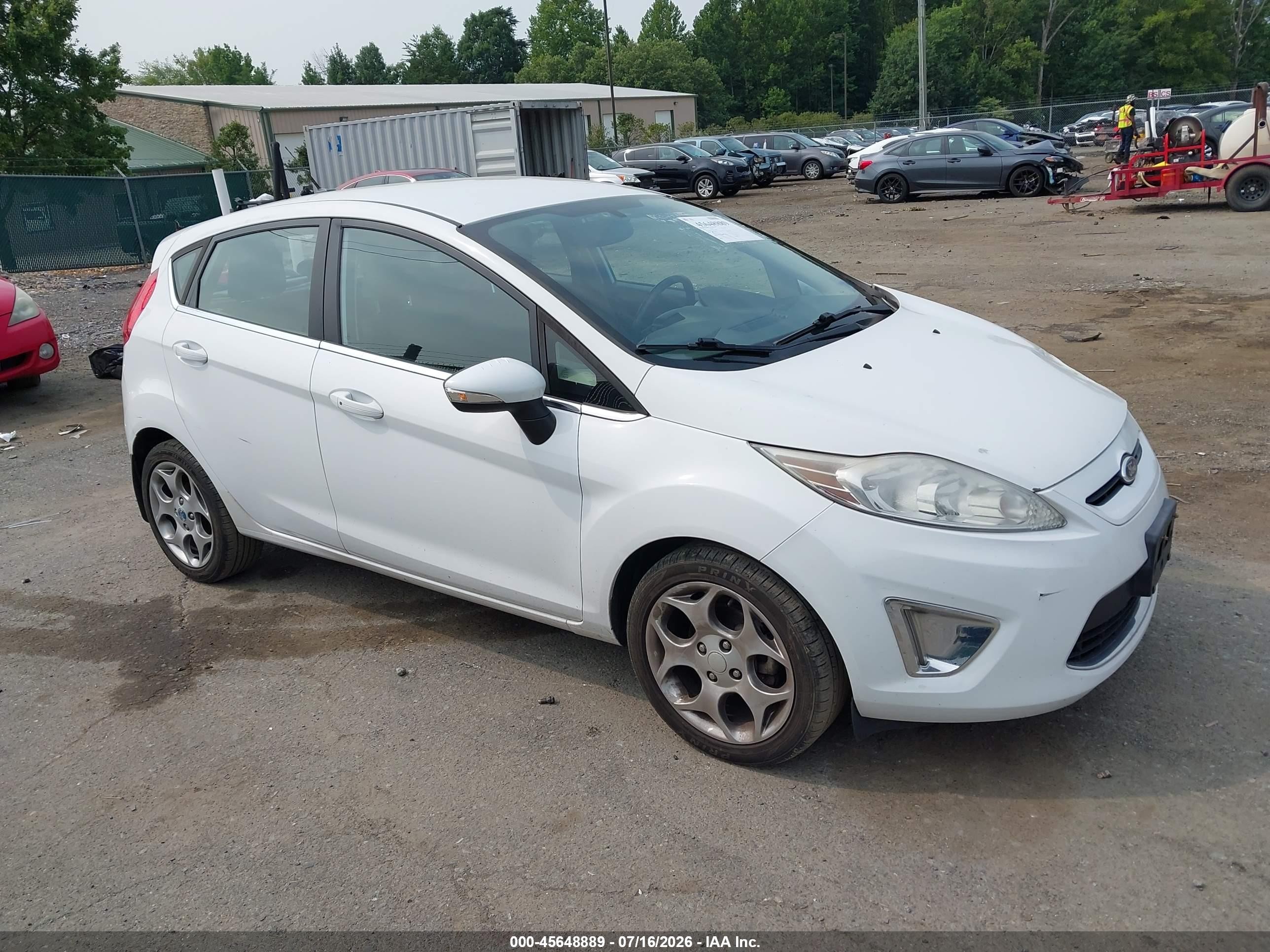 2011 Ford Fiesta Ses White vin: 3FADP4FJ1BM171009