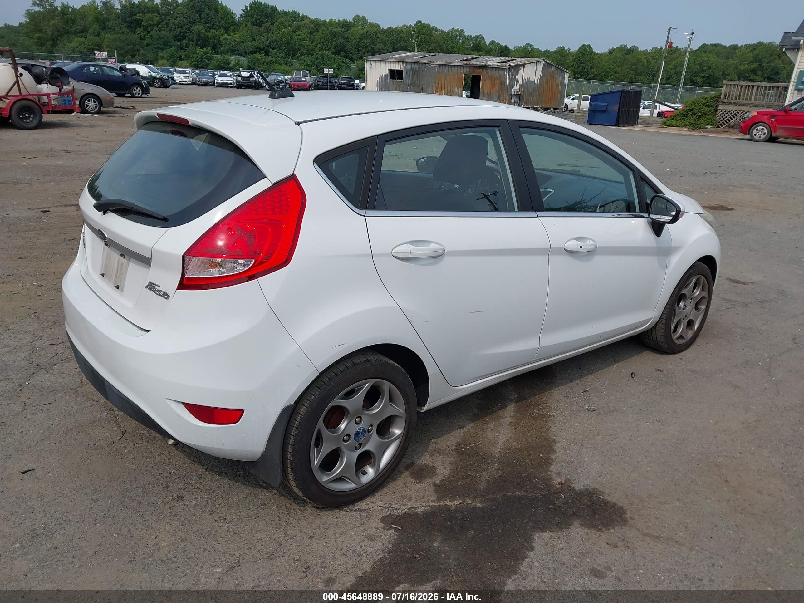 2011 Ford Fiesta Ses White vin: 3FADP4FJ1BM171009