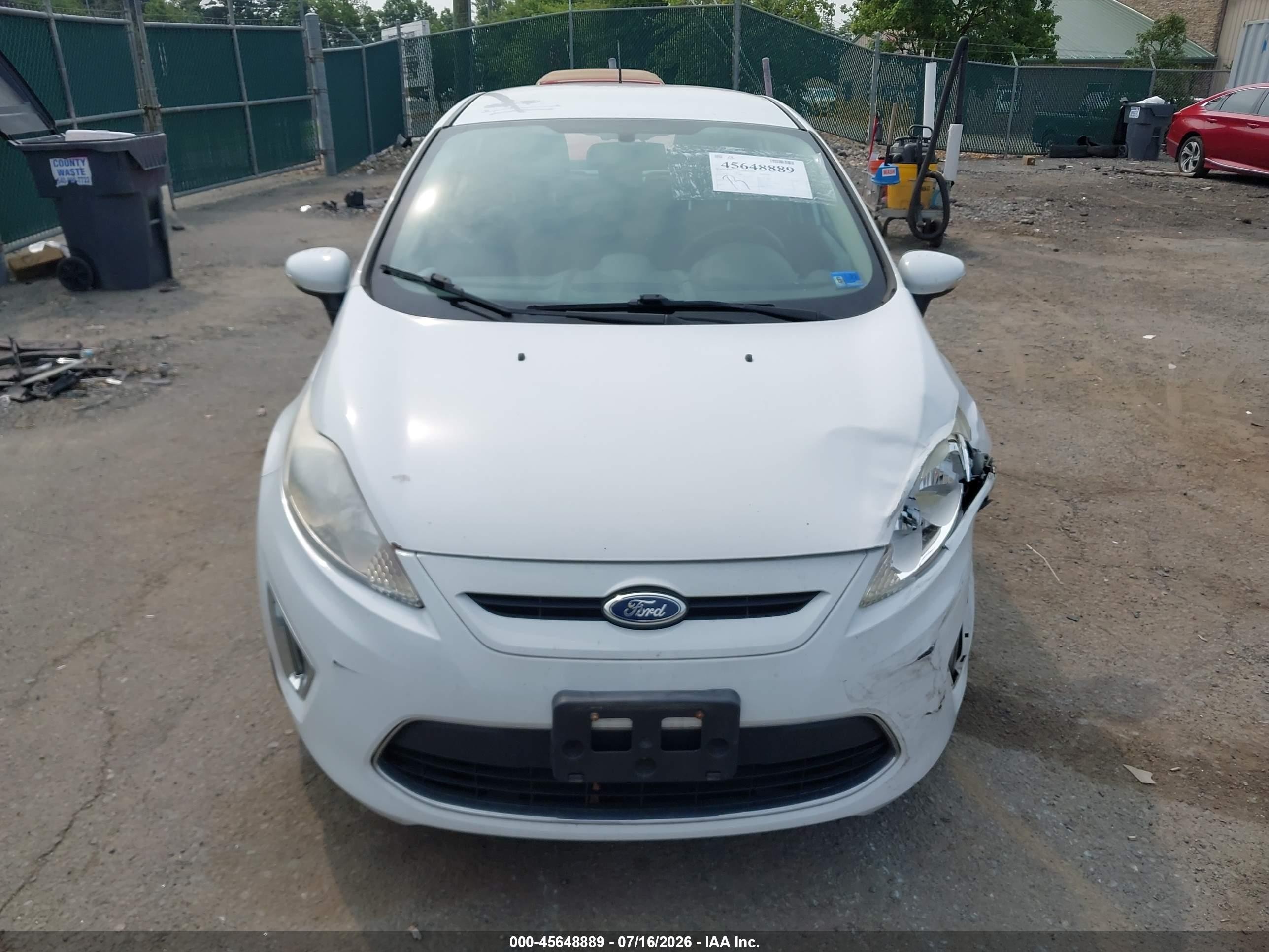 2011 Ford Fiesta Ses White vin: 3FADP4FJ1BM171009