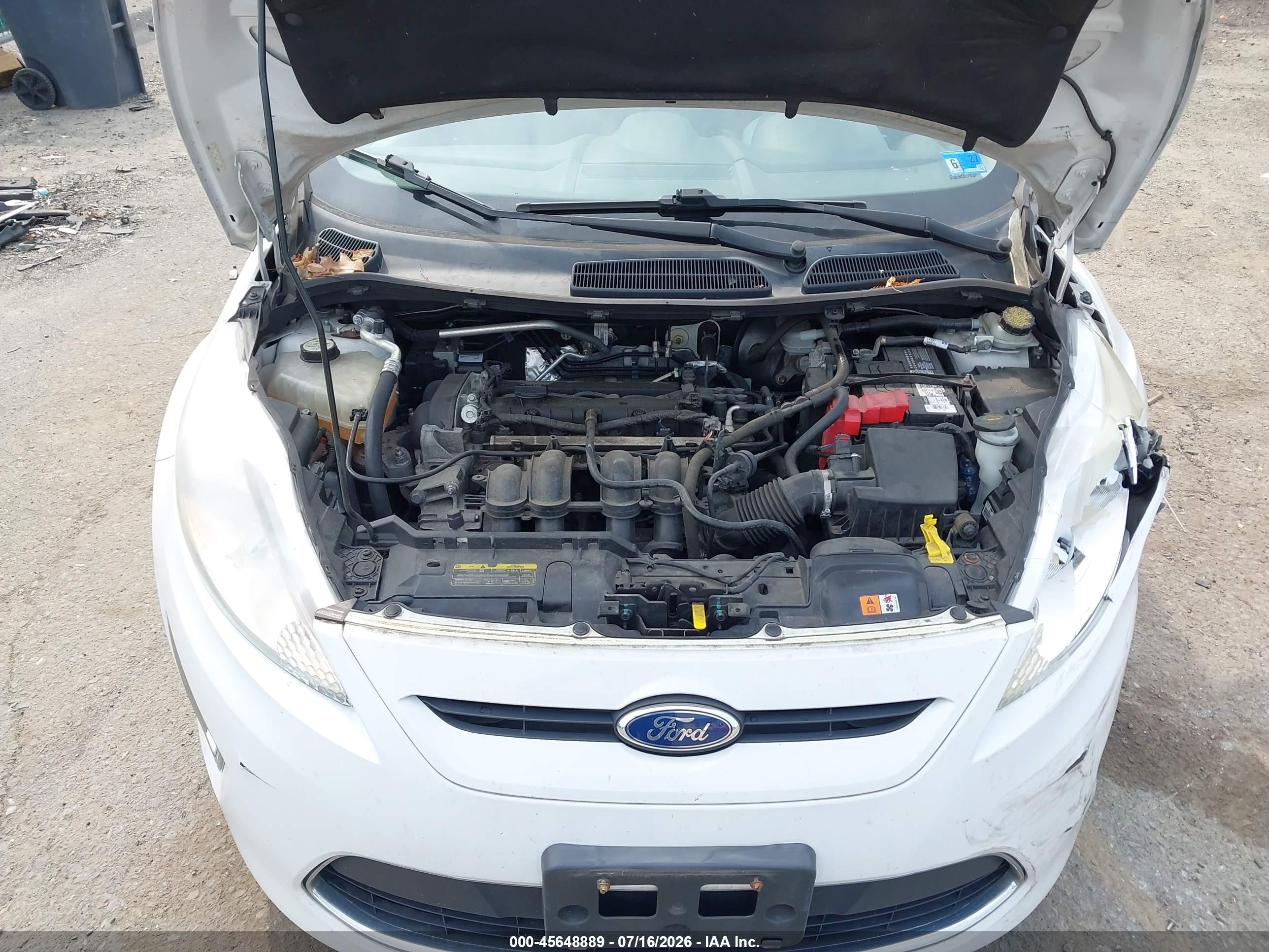 2011 Ford Fiesta Ses White vin: 3FADP4FJ1BM171009