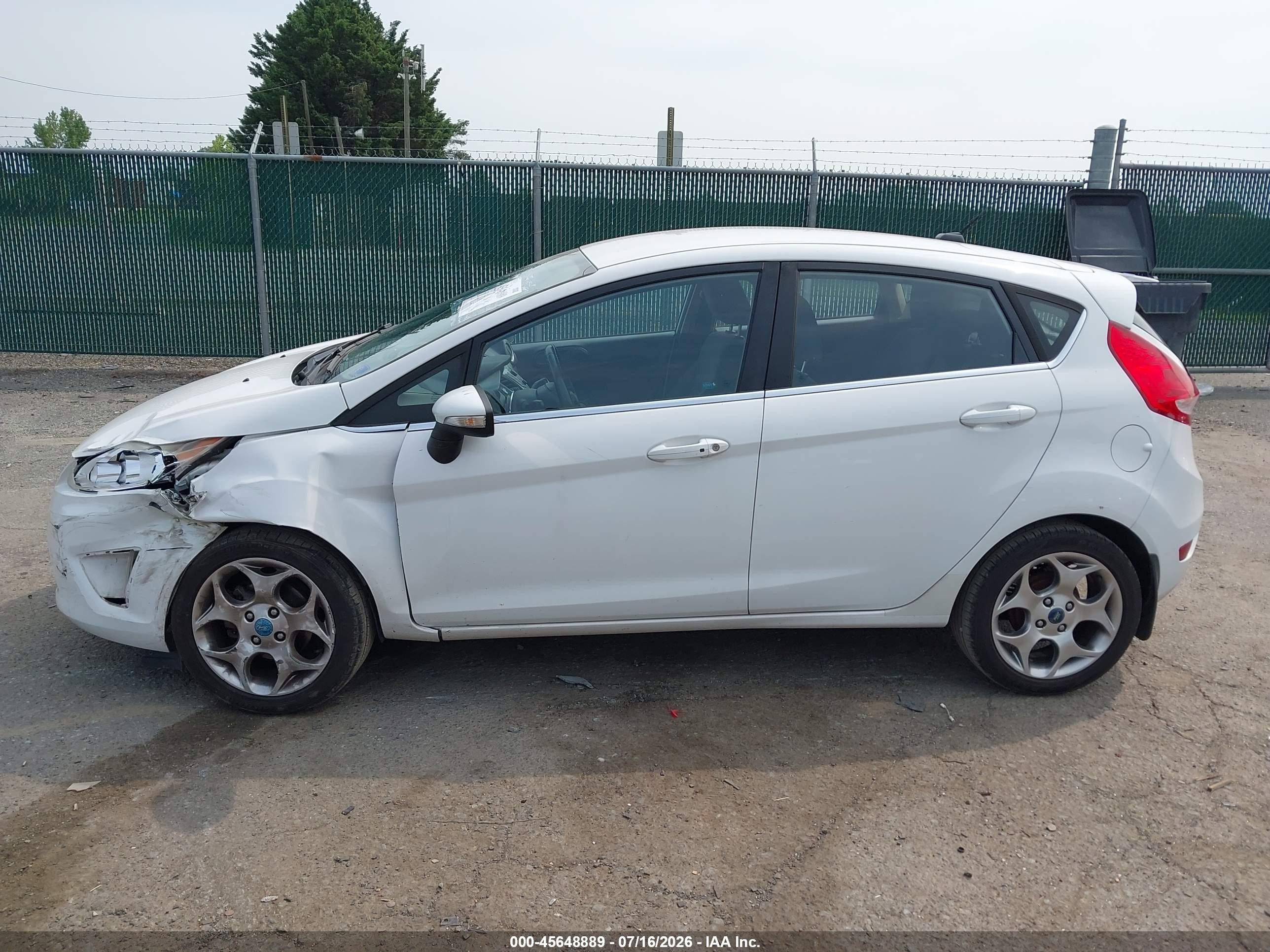 2011 Ford Fiesta Ses White vin: 3FADP4FJ1BM171009